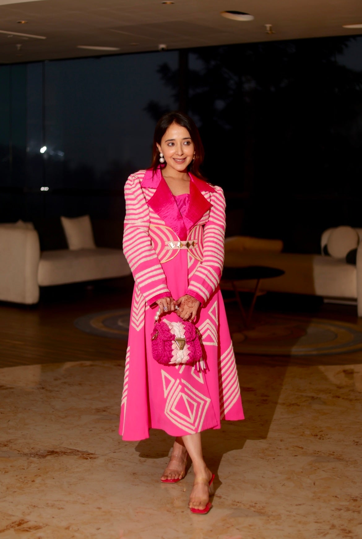 Valentino Pink illusion blazer dress