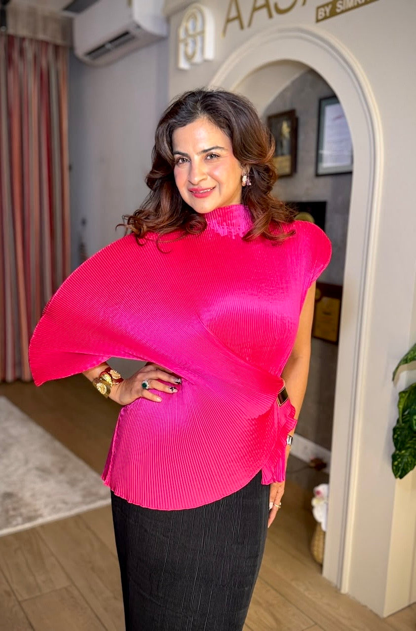 Pink Buckle Lunar Bloom Top