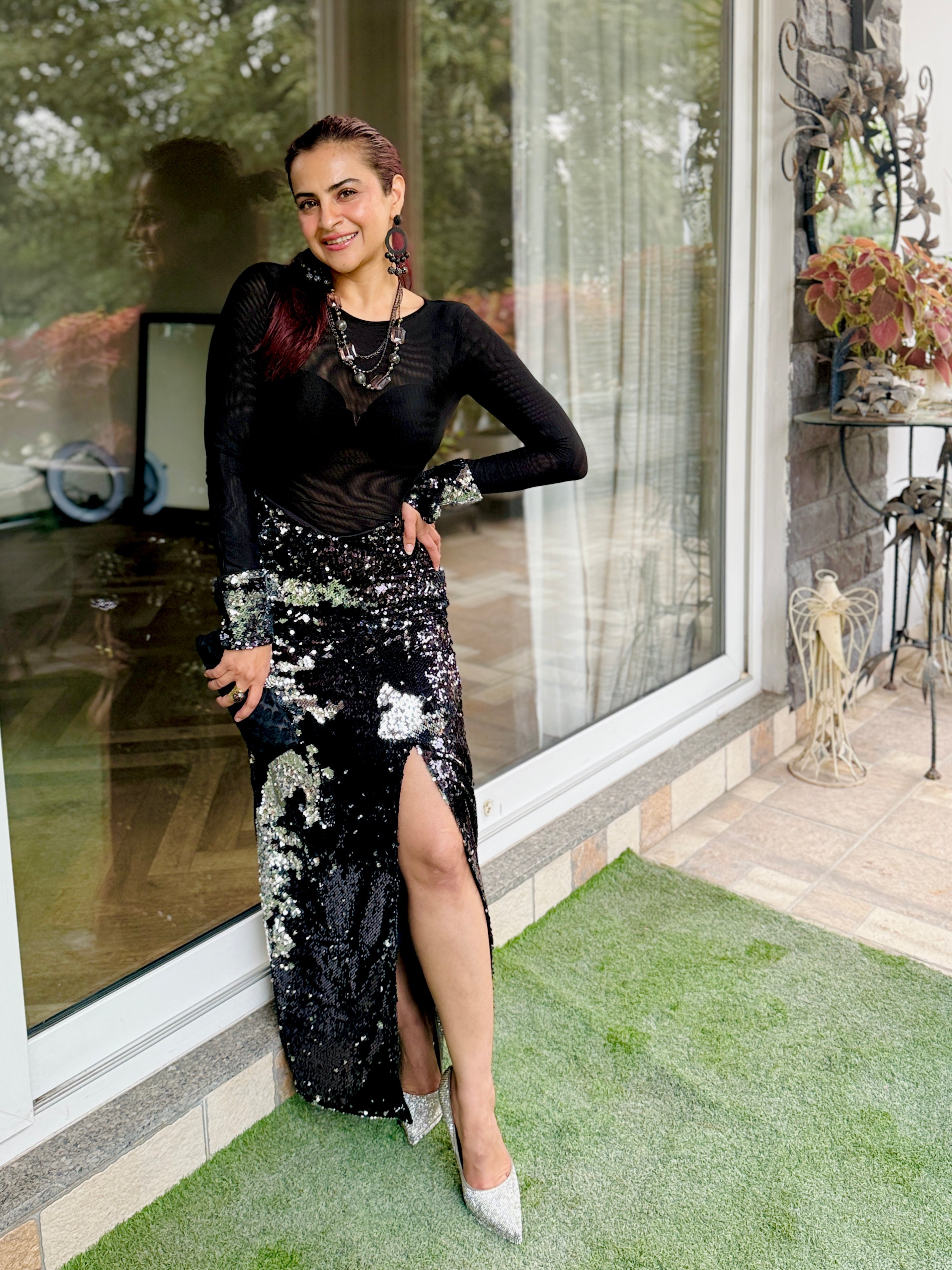 Midnight Starlight Set in Black and Silver