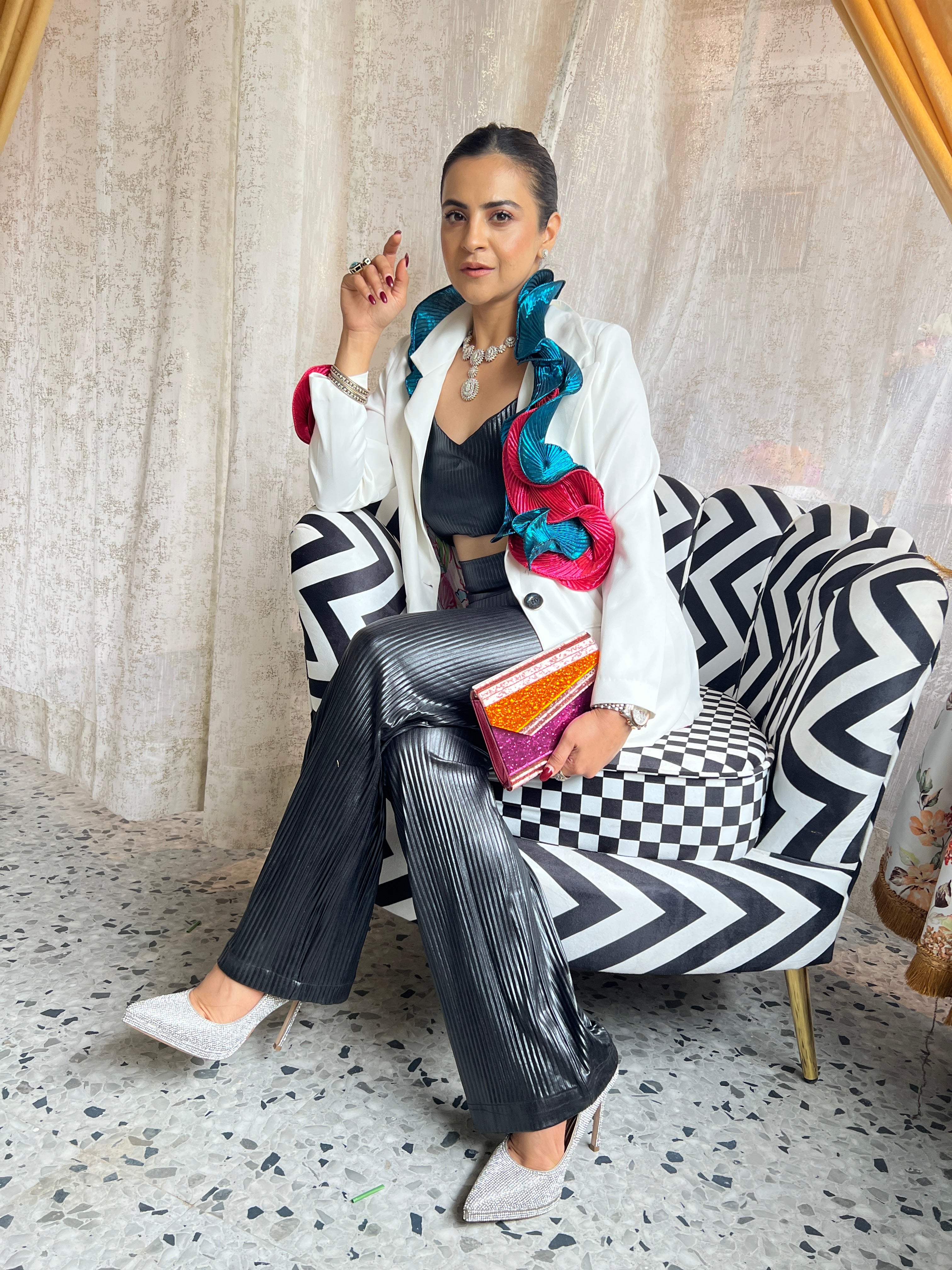 Winter Fairy Swirl Power Blazer