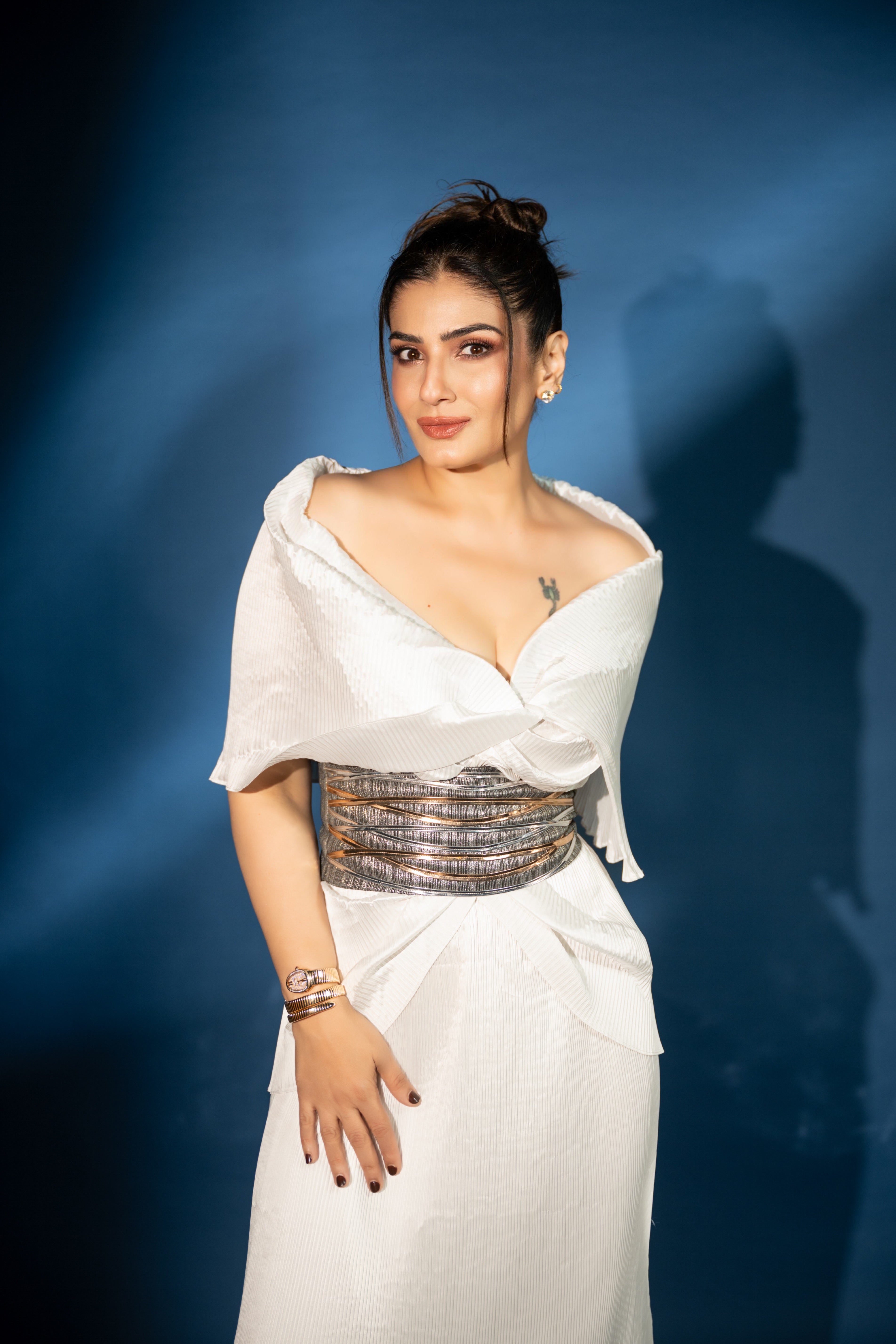 Silk Multi Drape Top in White