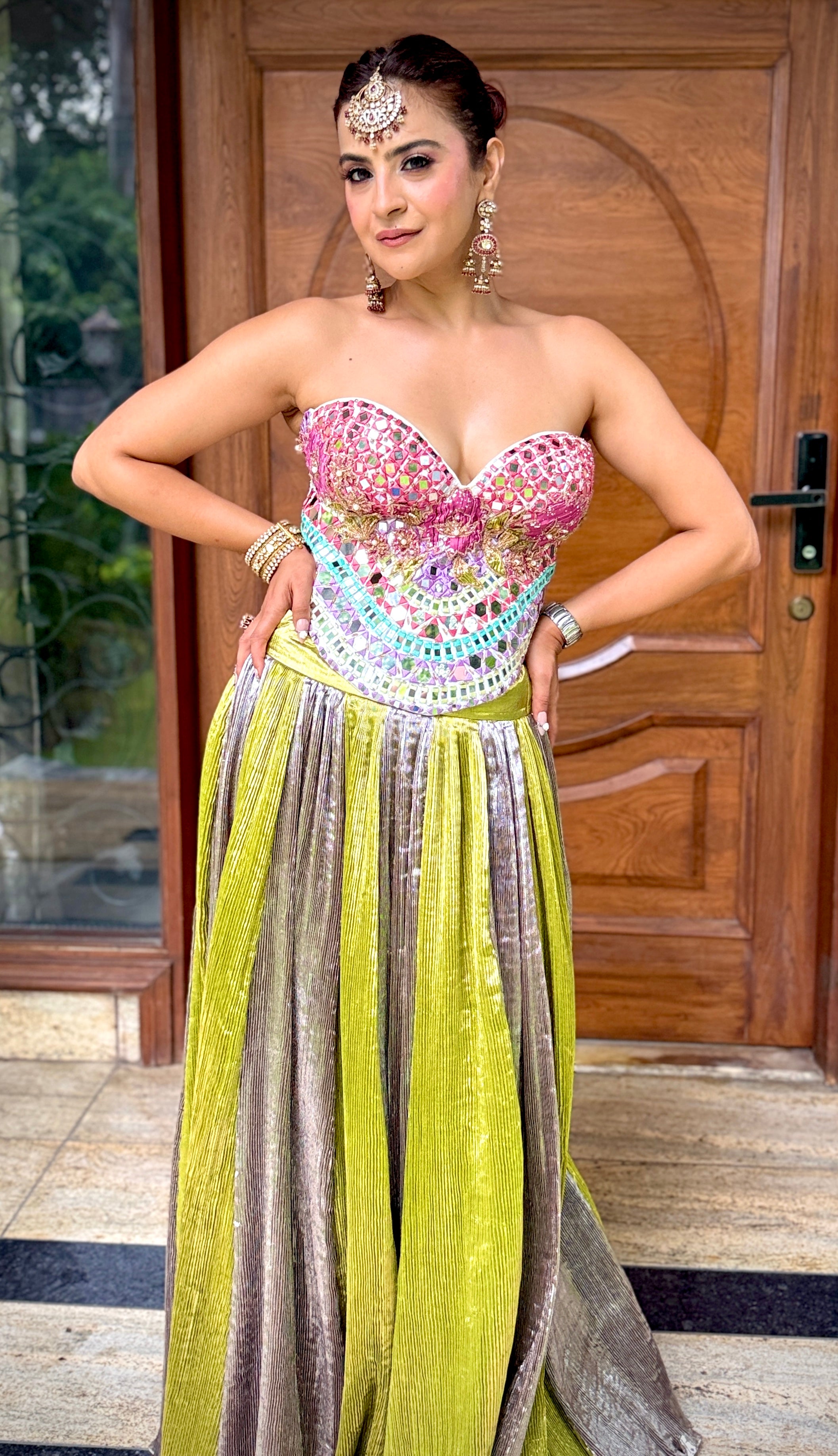 Pista Gul Lehenga
