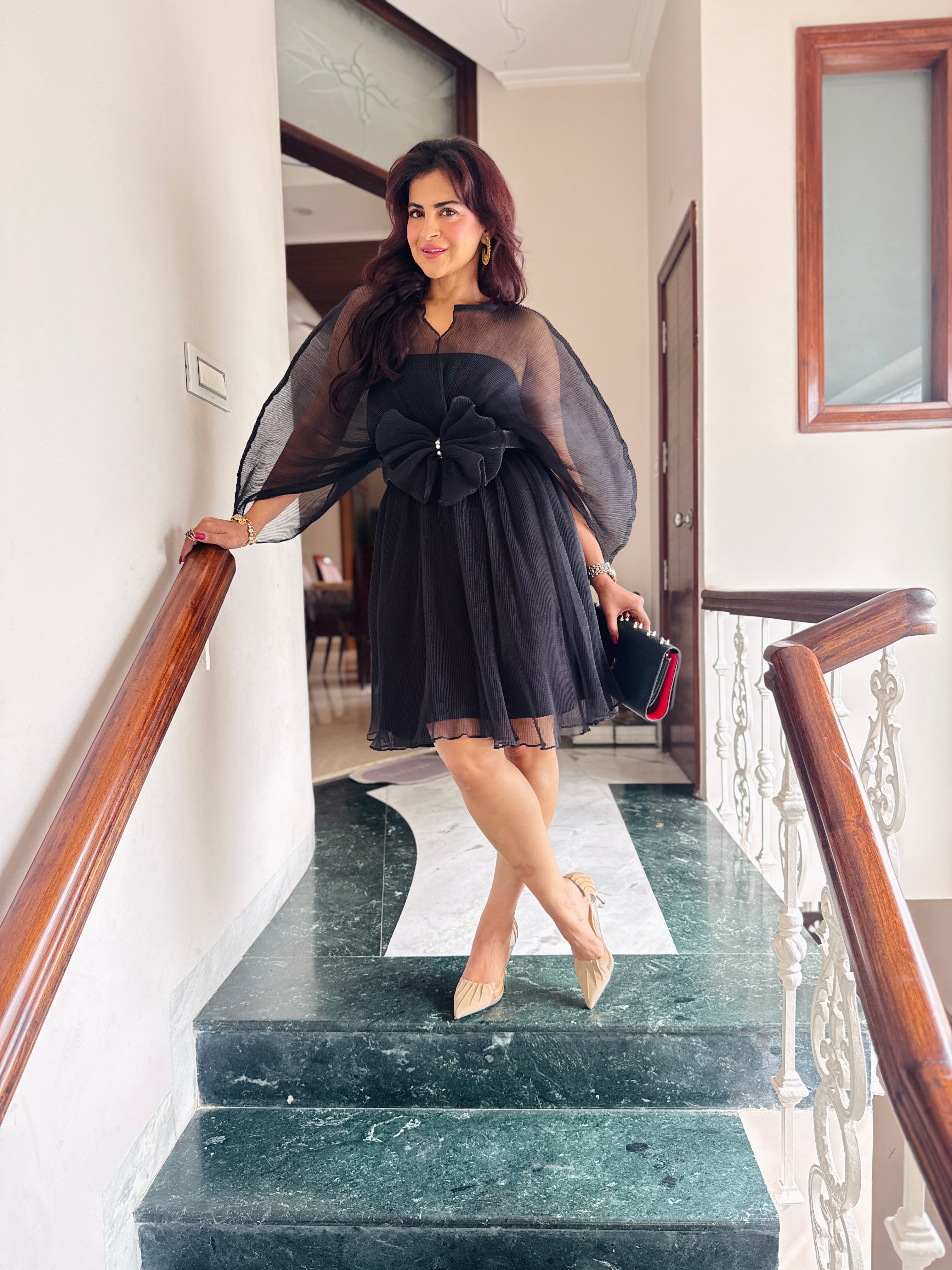 Ebony Mist Moon Dress in Black