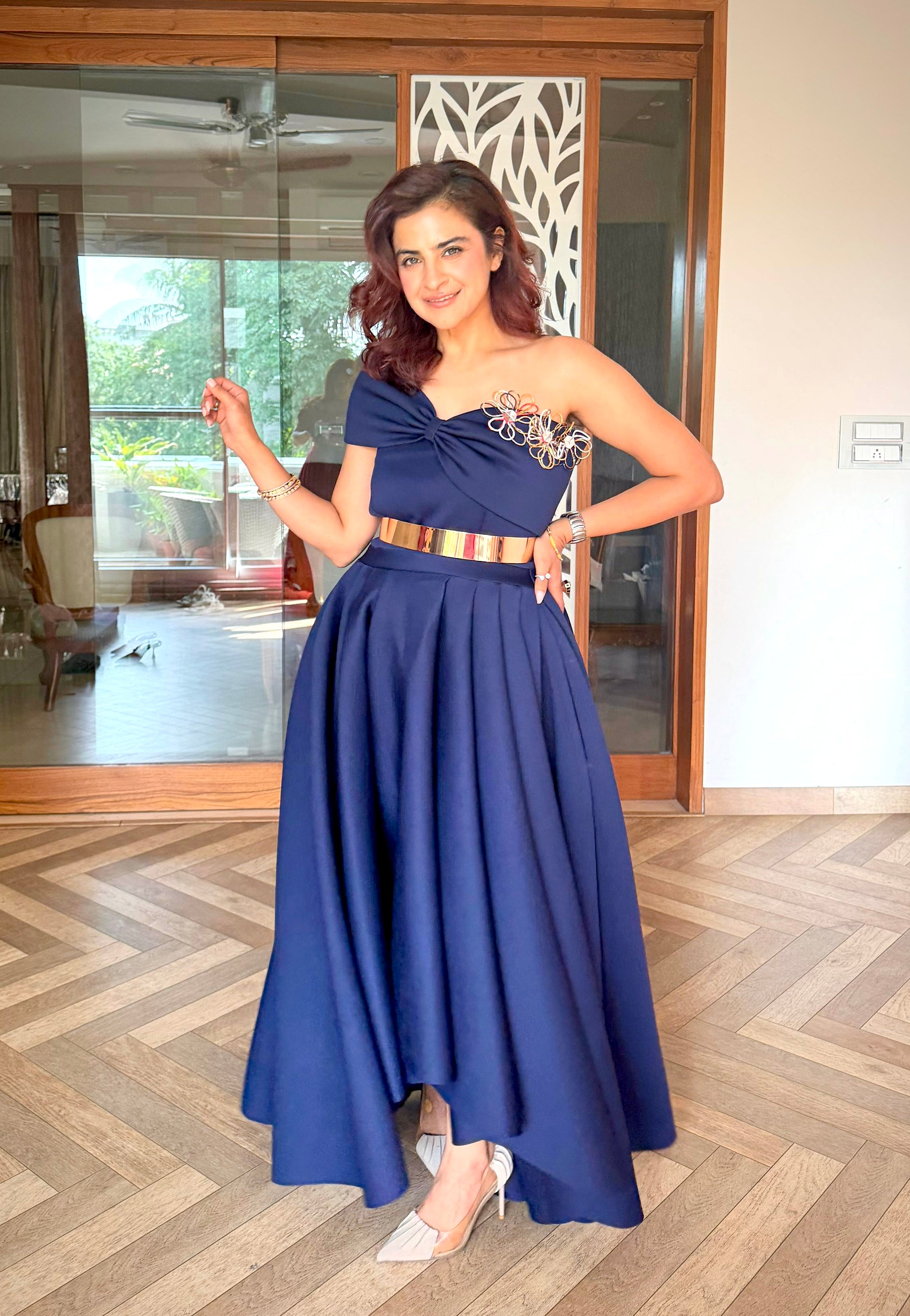 Imperial Blue Flair Tube Dress