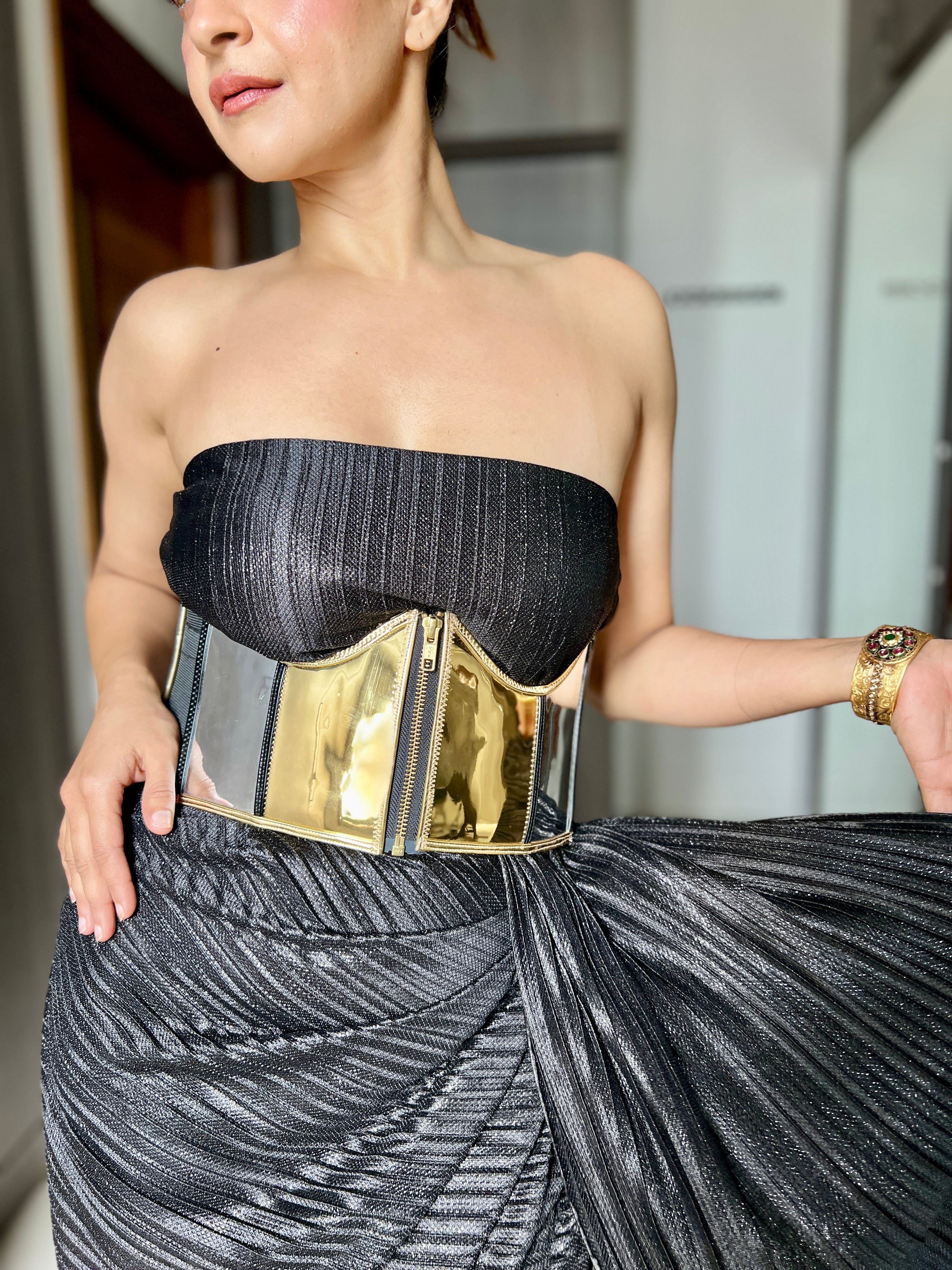 Silver & Gold Corset belt