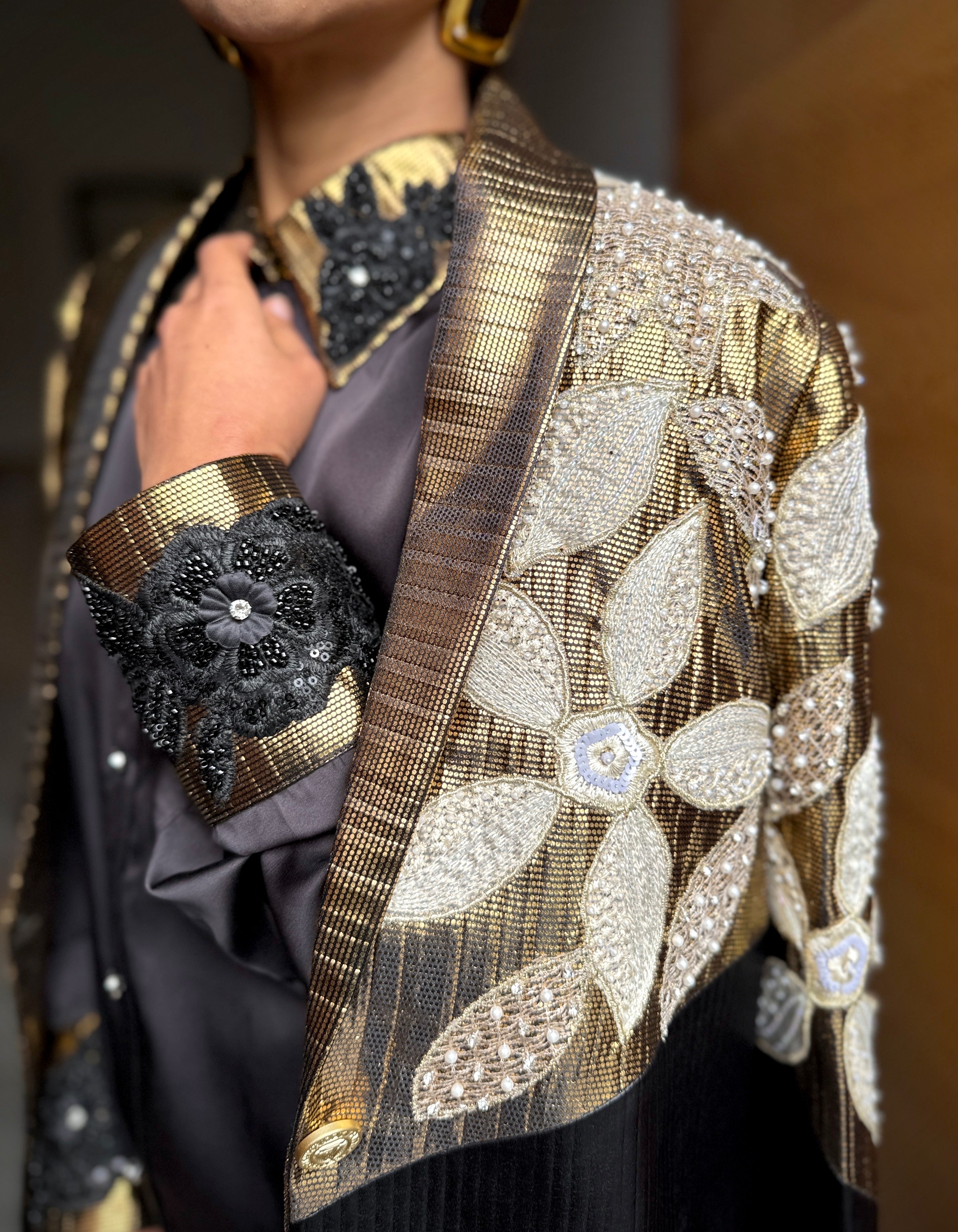 24k Bloom Half and Half Blazer