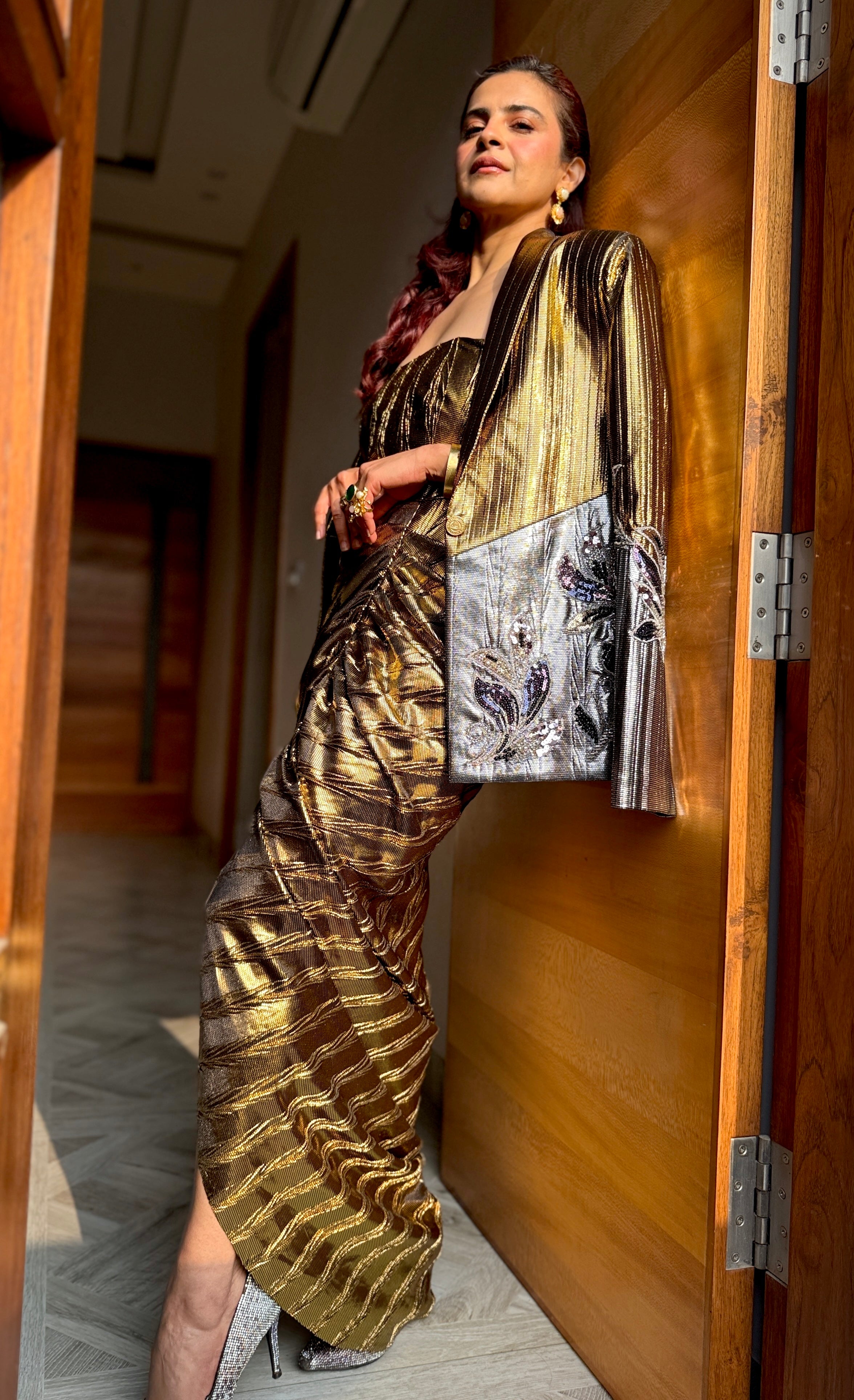 Aurora Alloy Power Blazer with Gown