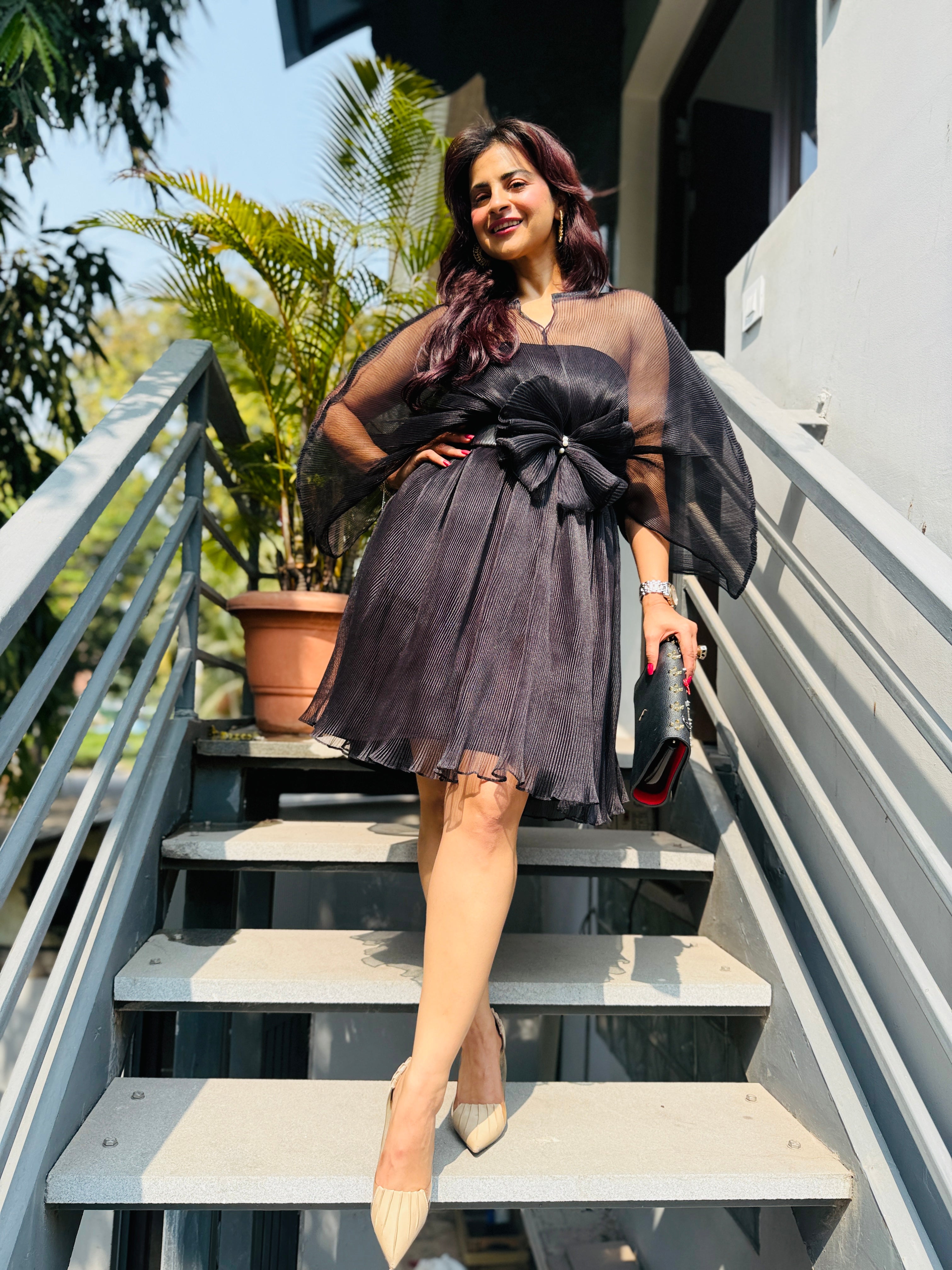 Ebony Mist Moon Dress in Black