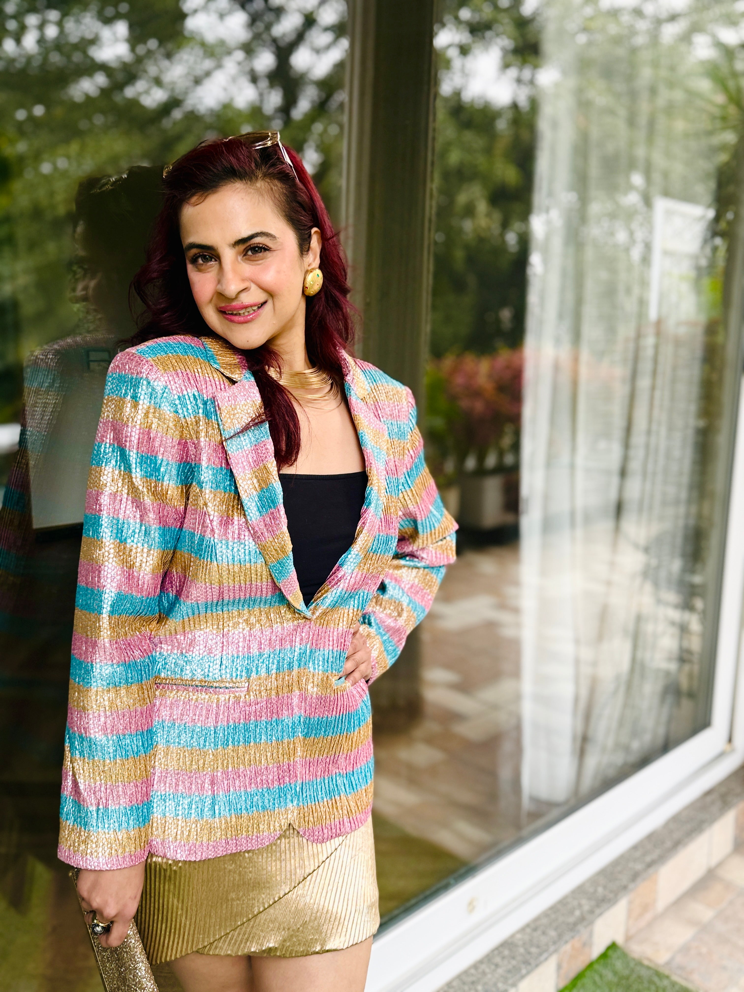 Striped Blazer Dress
