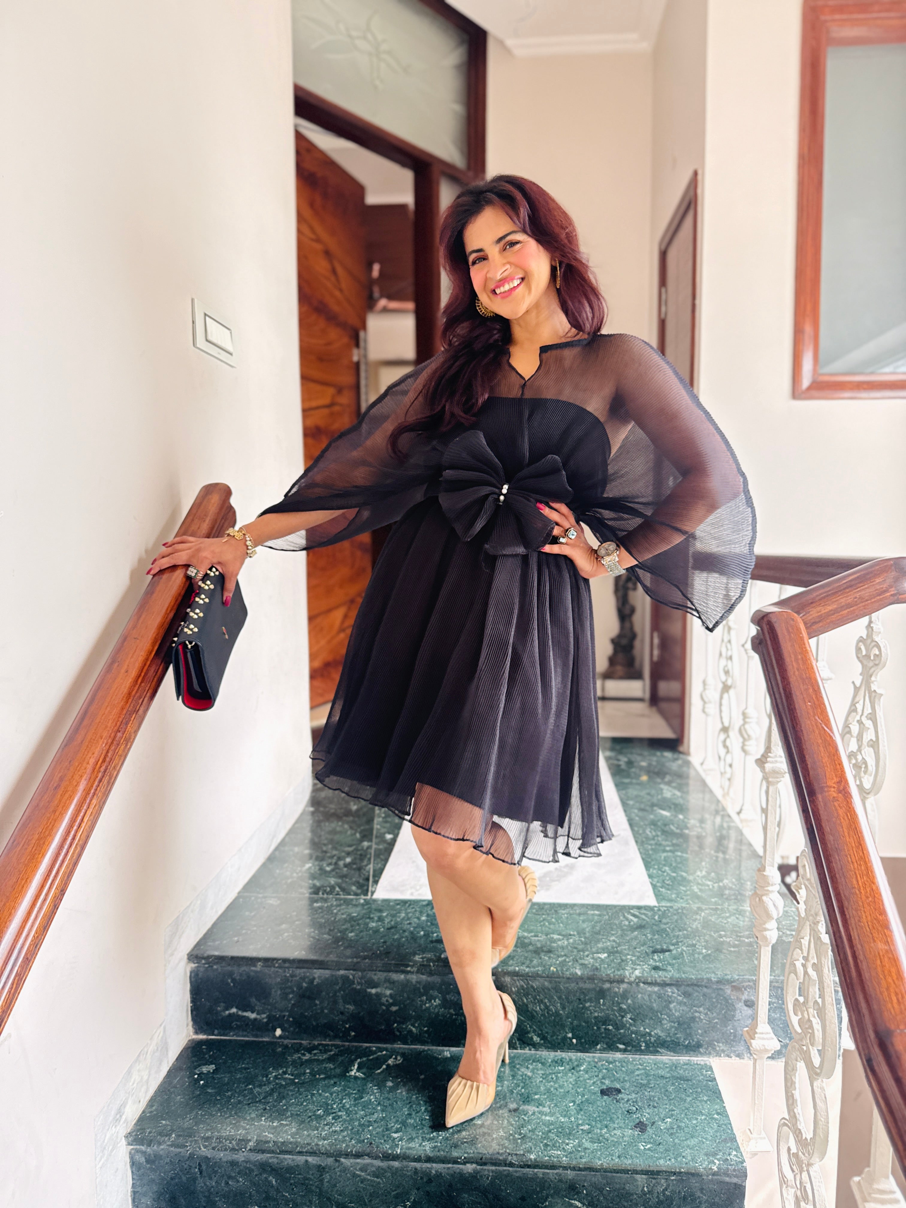 Ebony Mist Moon Dress in Black