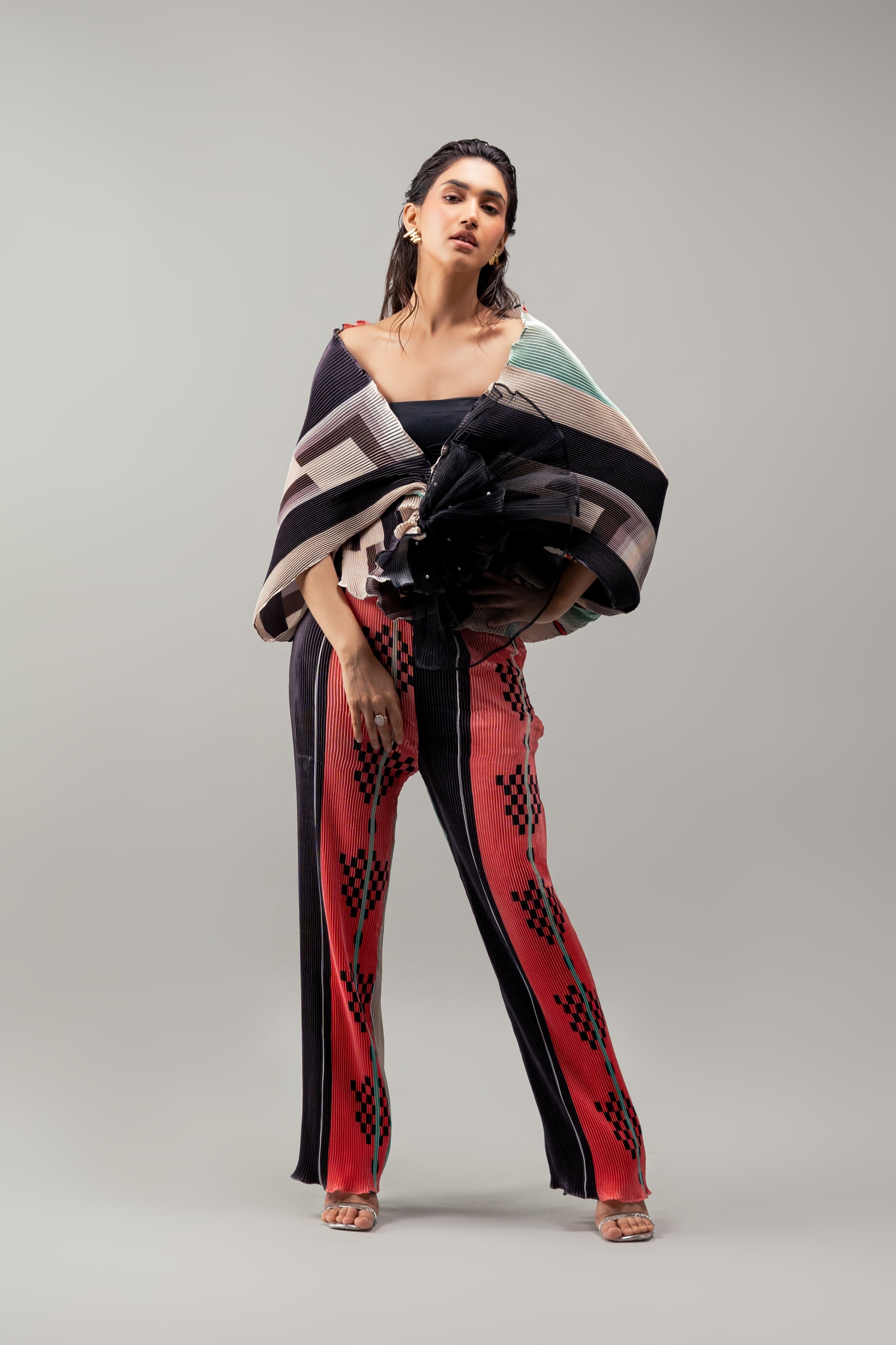 Victorian grey Cover Up Set