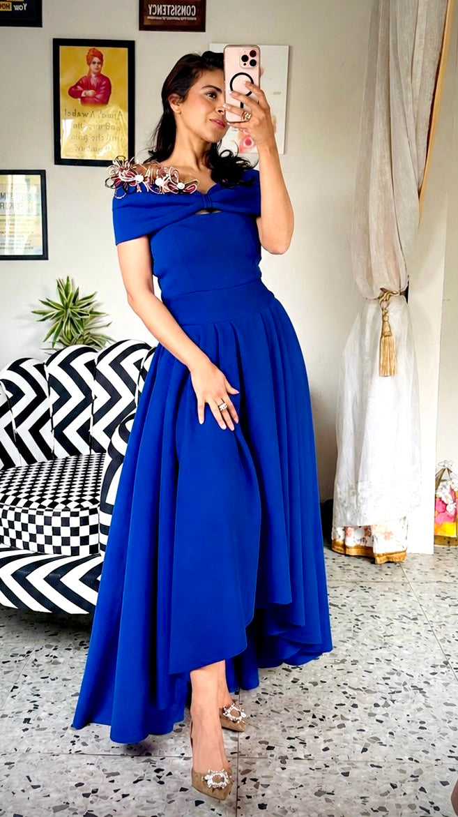 Sapphire Flair Tube Dress