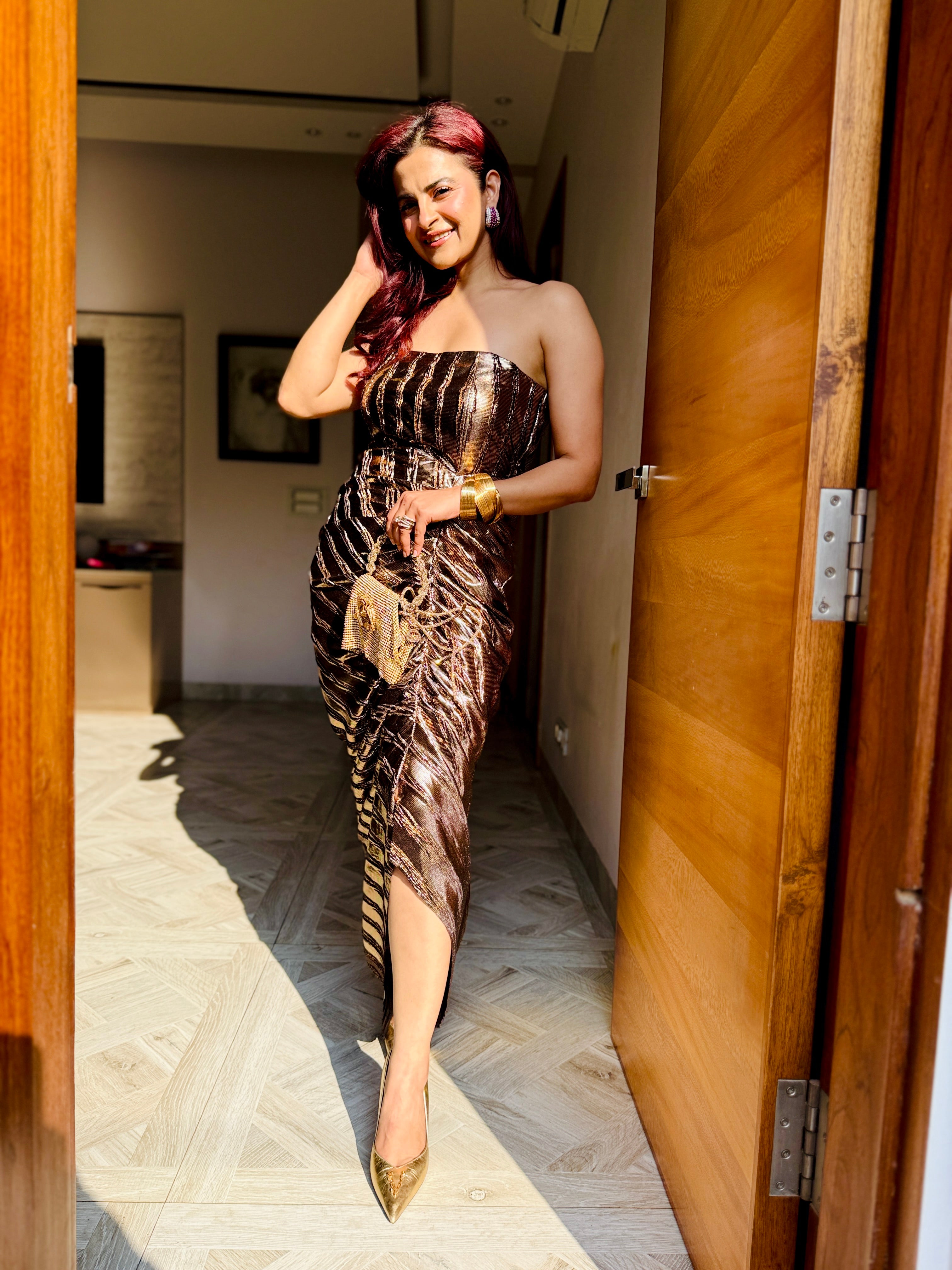 Bronze Whisper gown
