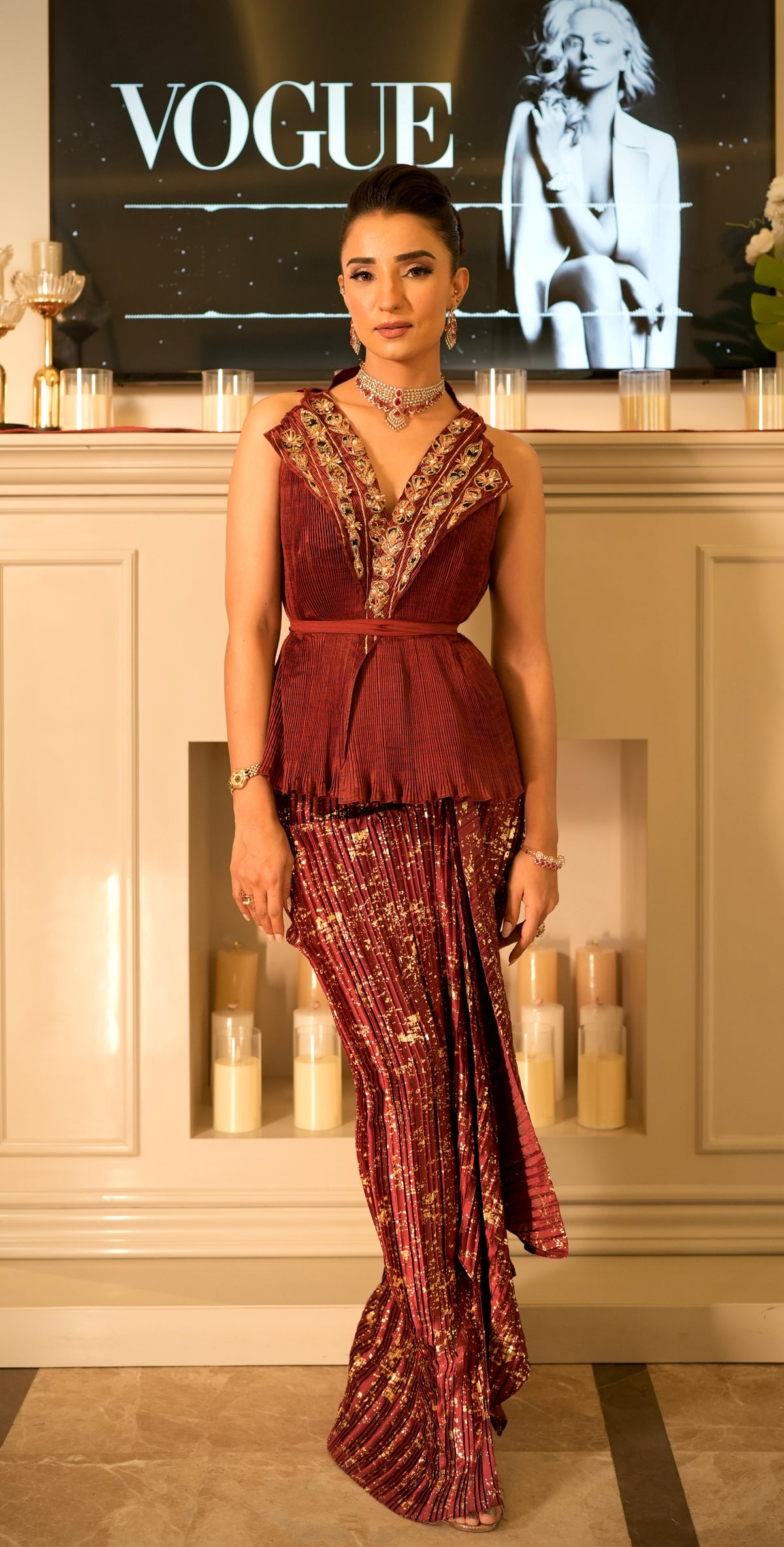 Zariya Jacket Dhoti Set