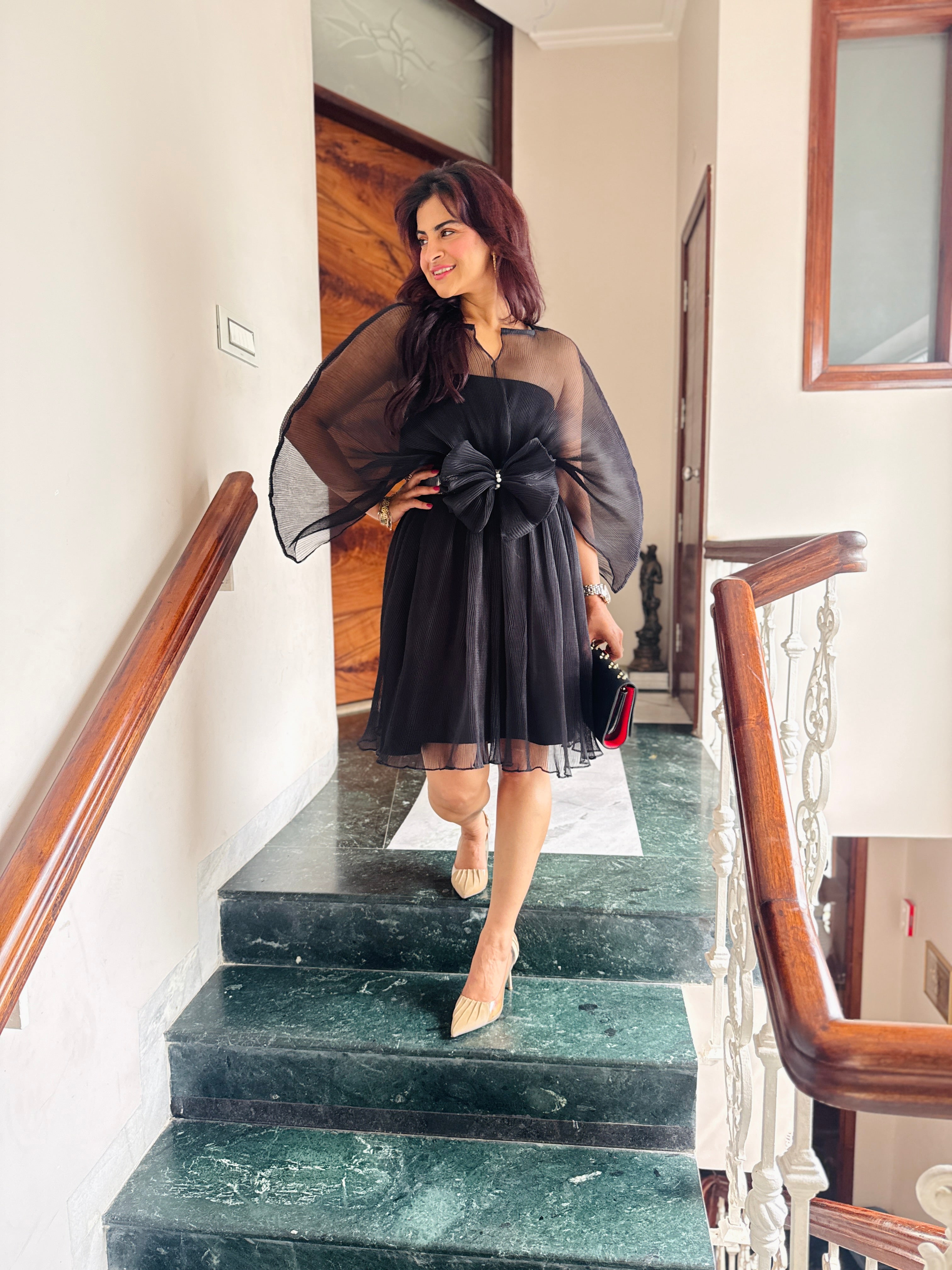 Ebony Mist Moon Dress in Black