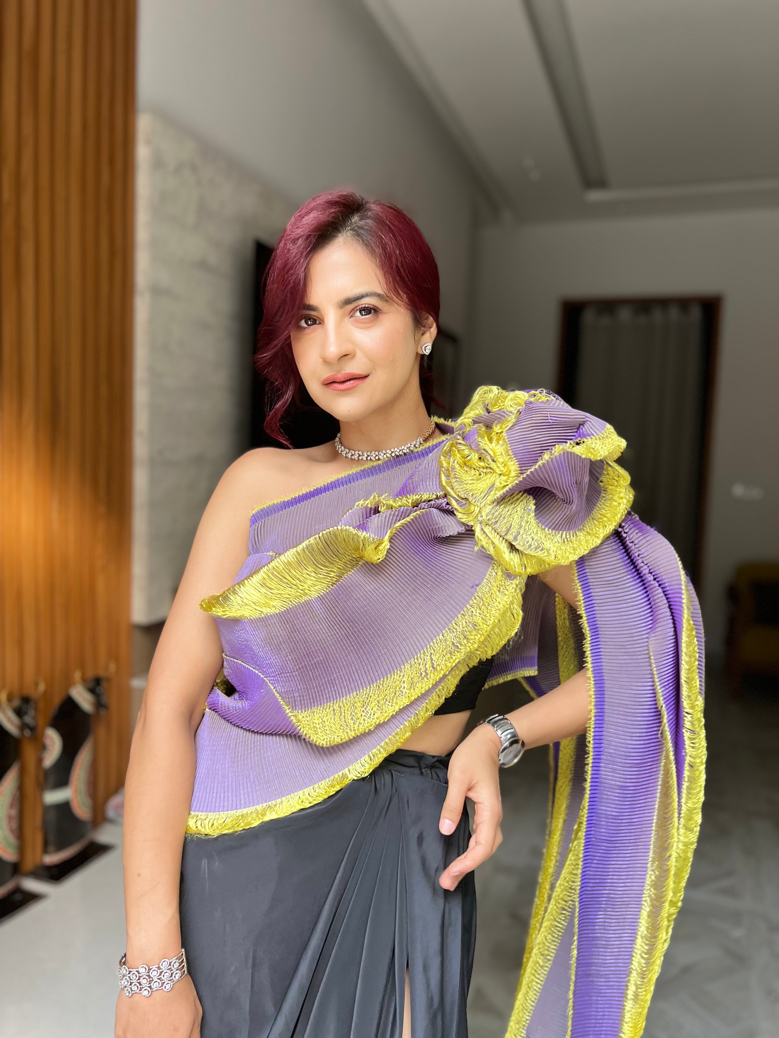 Luxe Wrap dress in Lemon Swirl