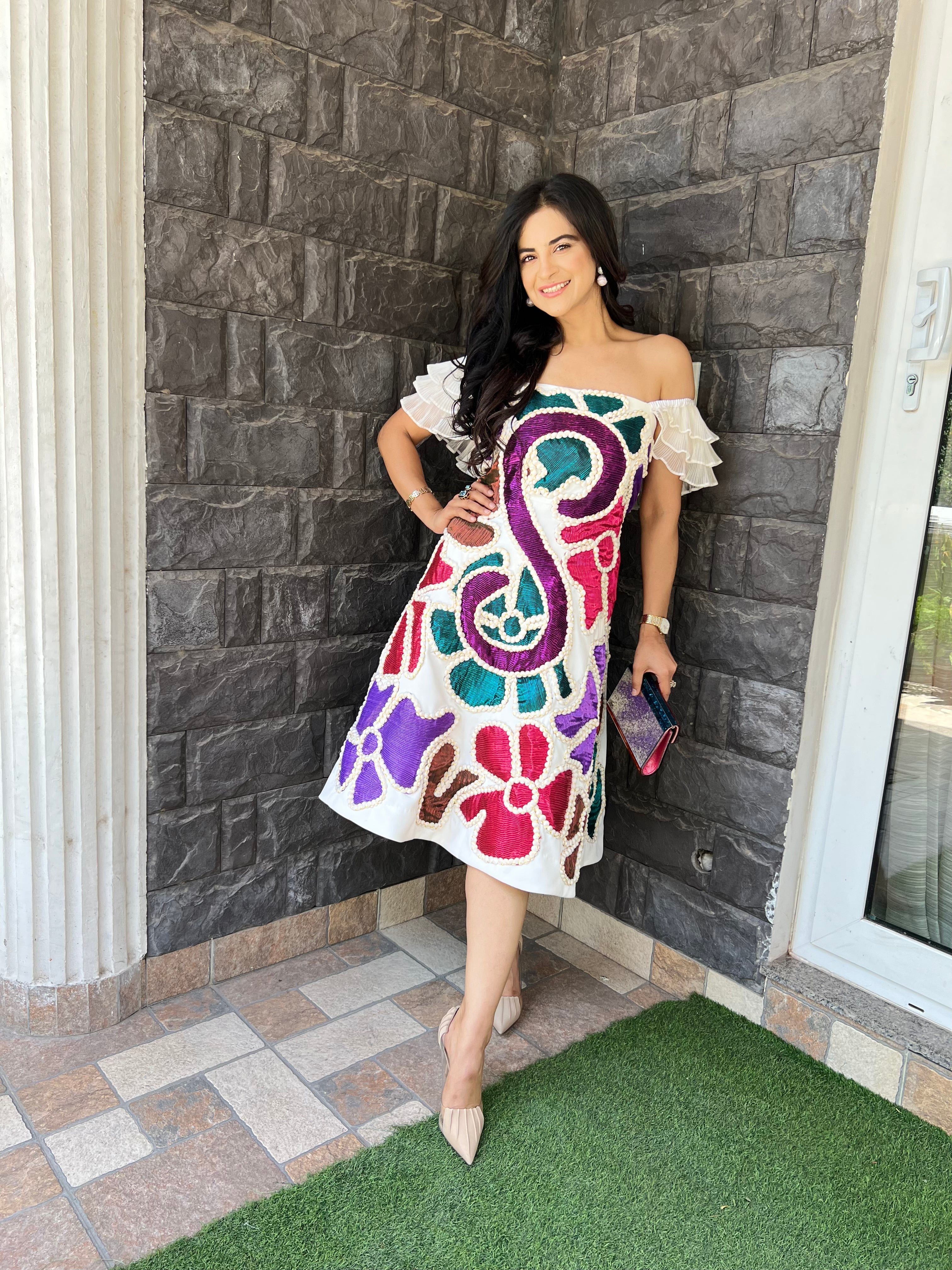 The Initial Dress in White