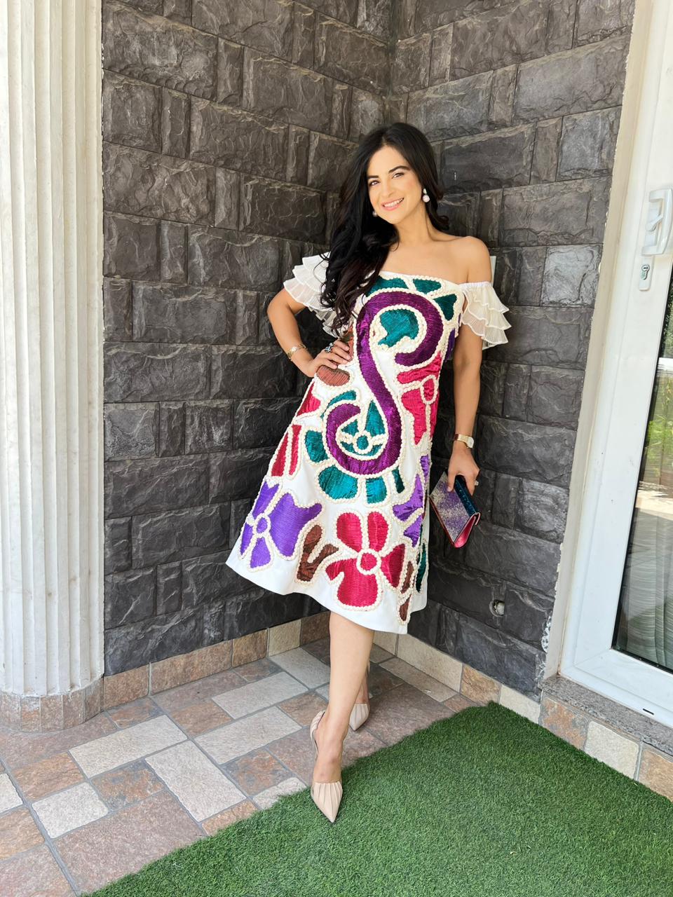 The Initial Dress in White