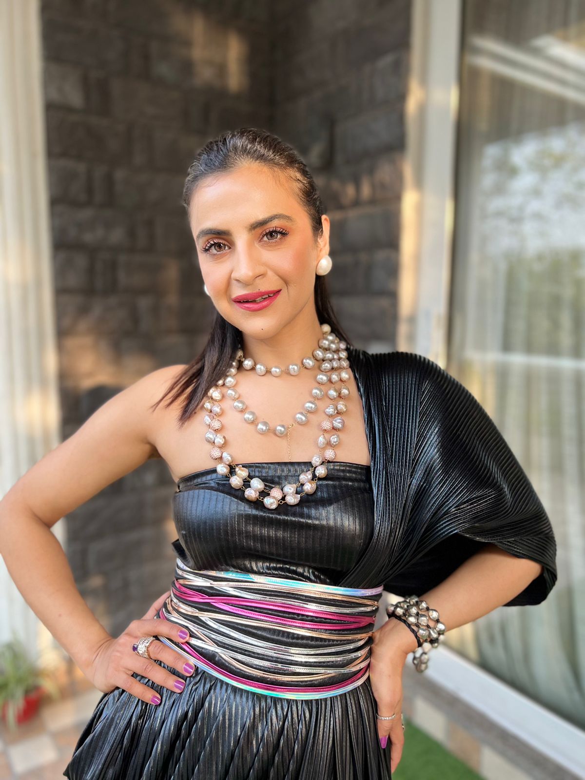 Black Razzmatazz Multi-color belt