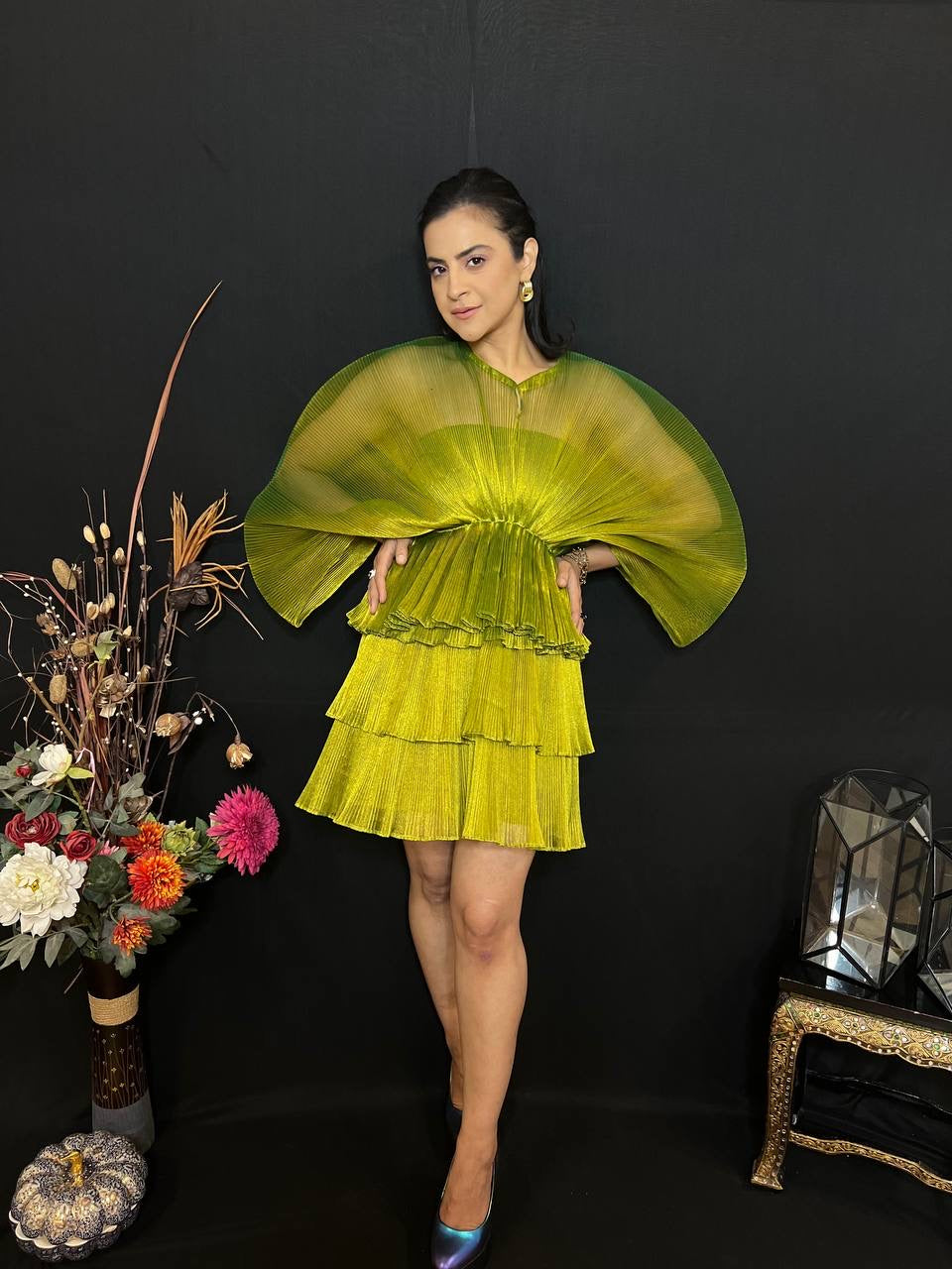 Moon Lift Tutu Skirt Set in Green