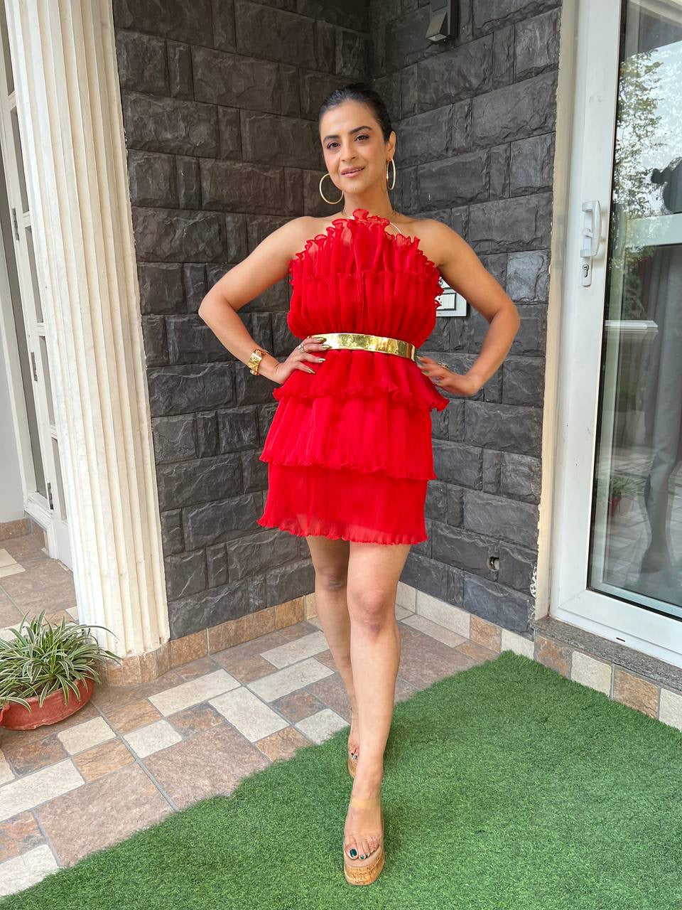 Tutu Corset & Skirt in Crimson