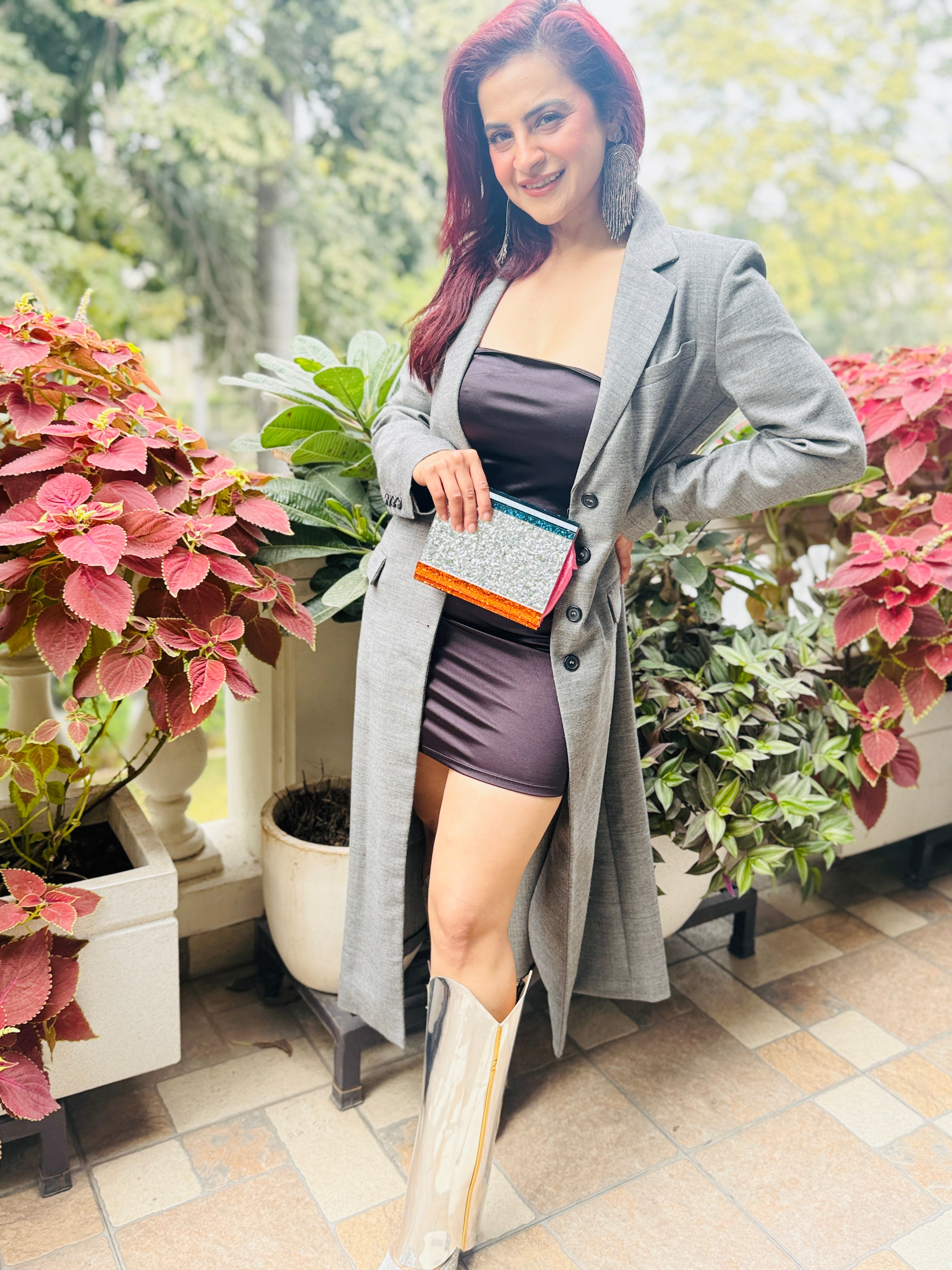 Metallic Dream Boot Shafts in Silver