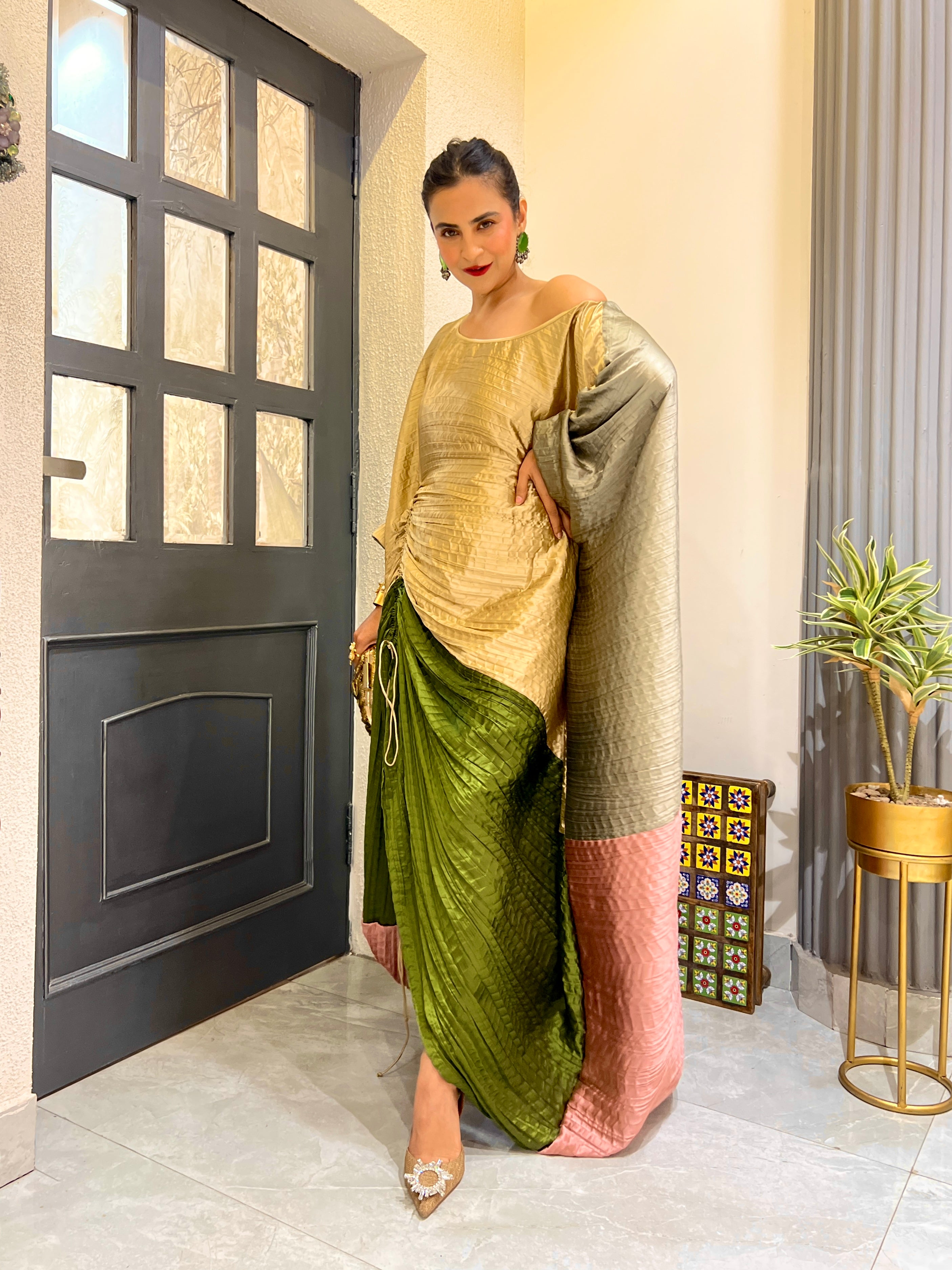 Forest Luxe in Gold, Pink, Green and Grey