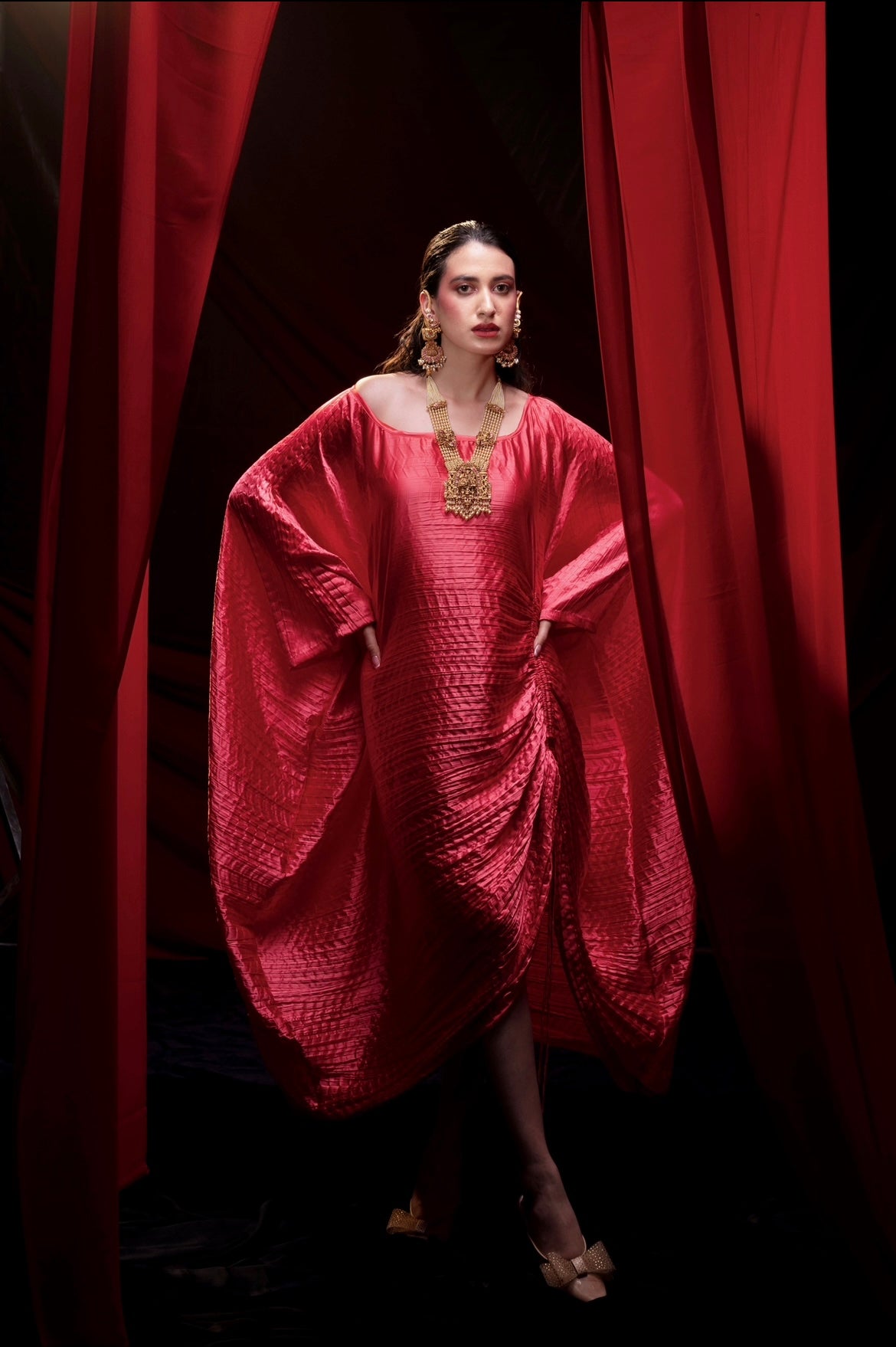 Rosa ruched kaftan