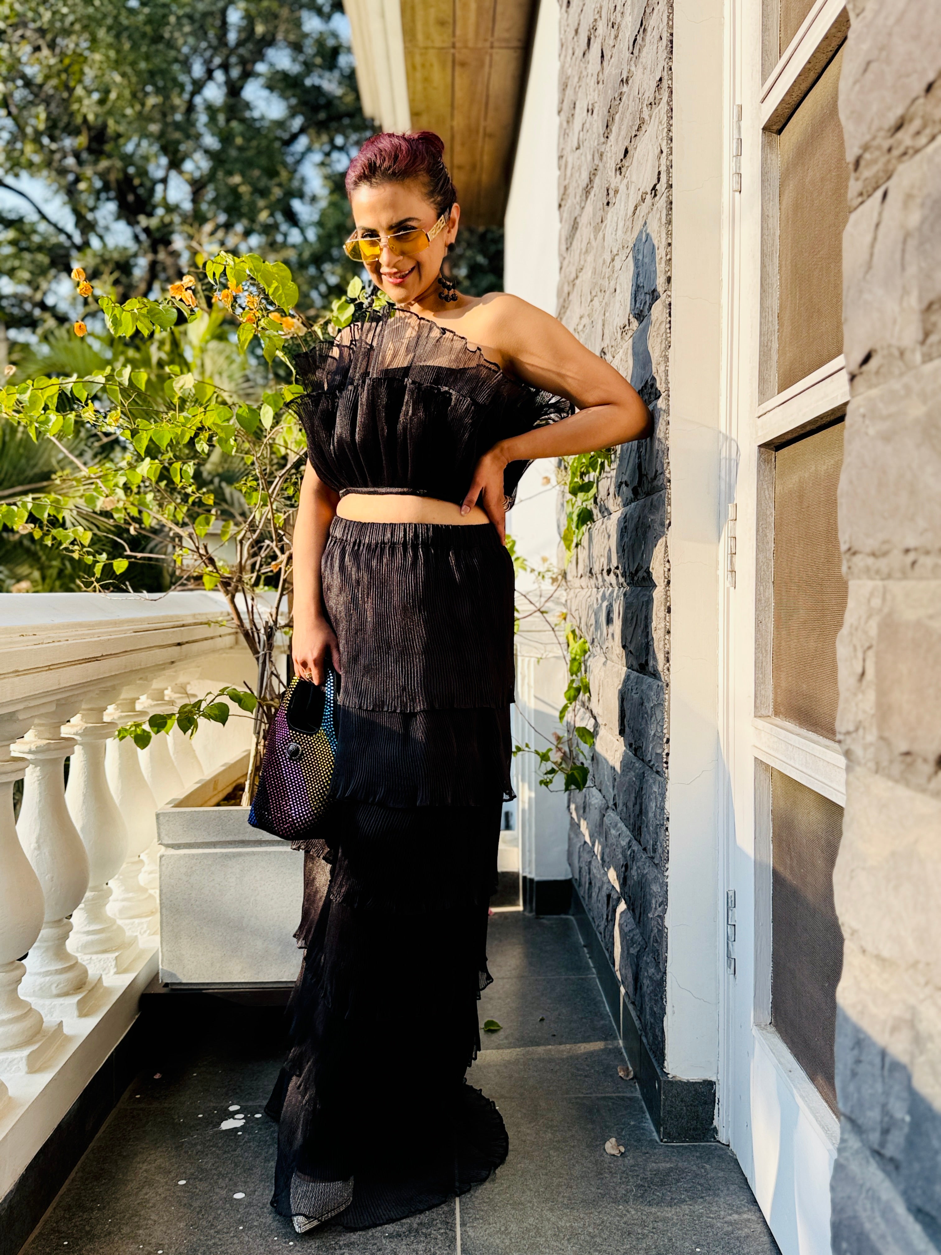 black tutu with long tutu skirt