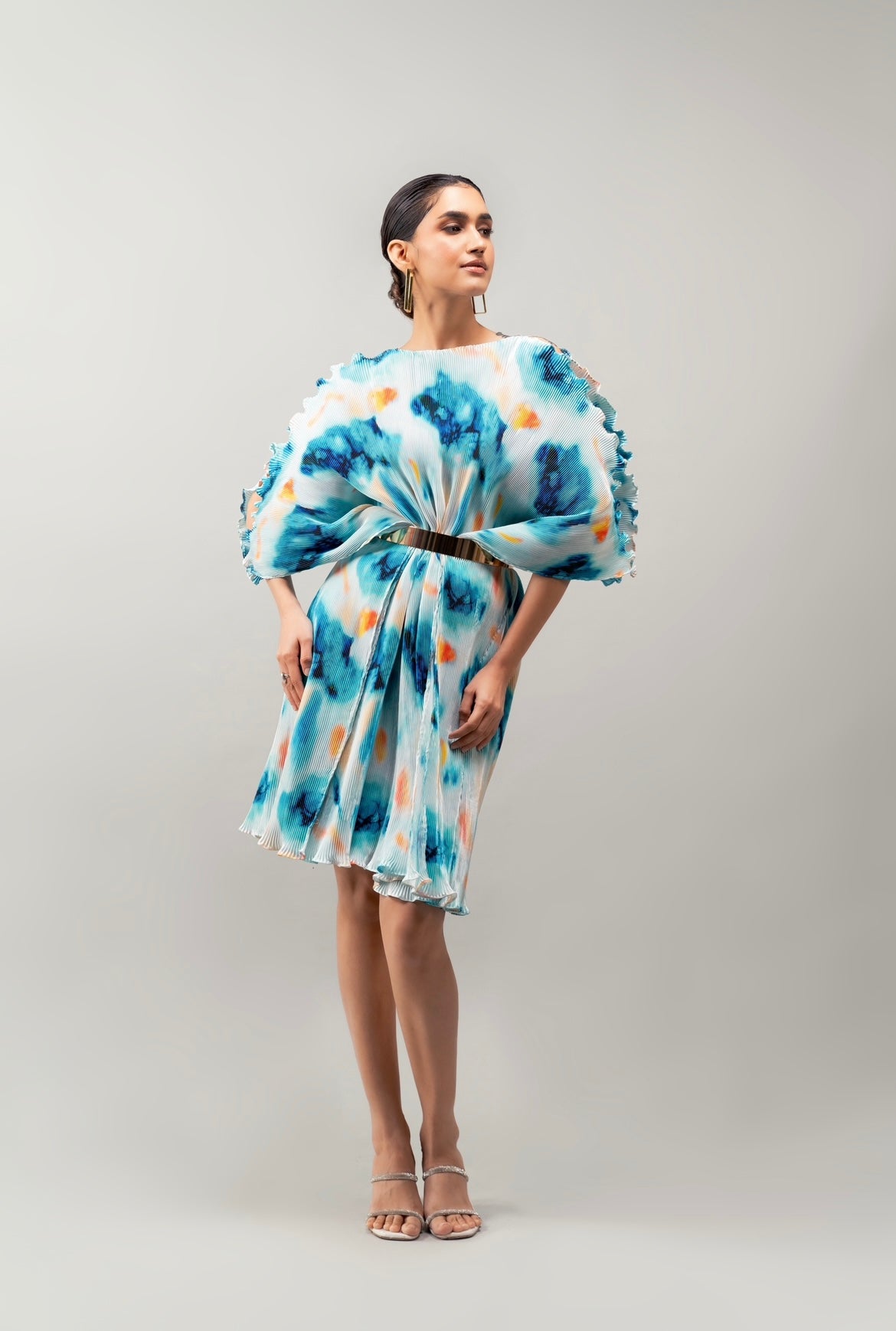 Gauze Dress in Azure Delight