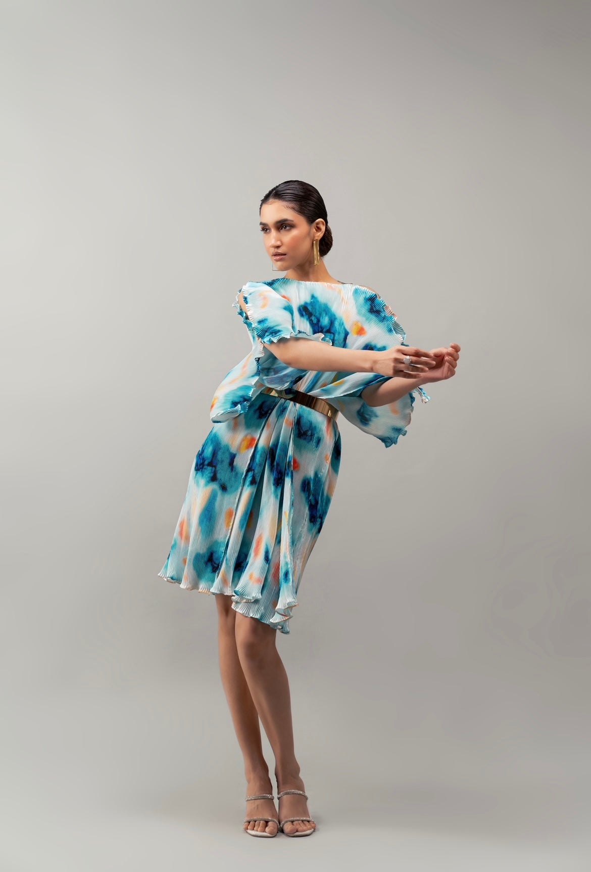 Gauze Dress in Azure Delight