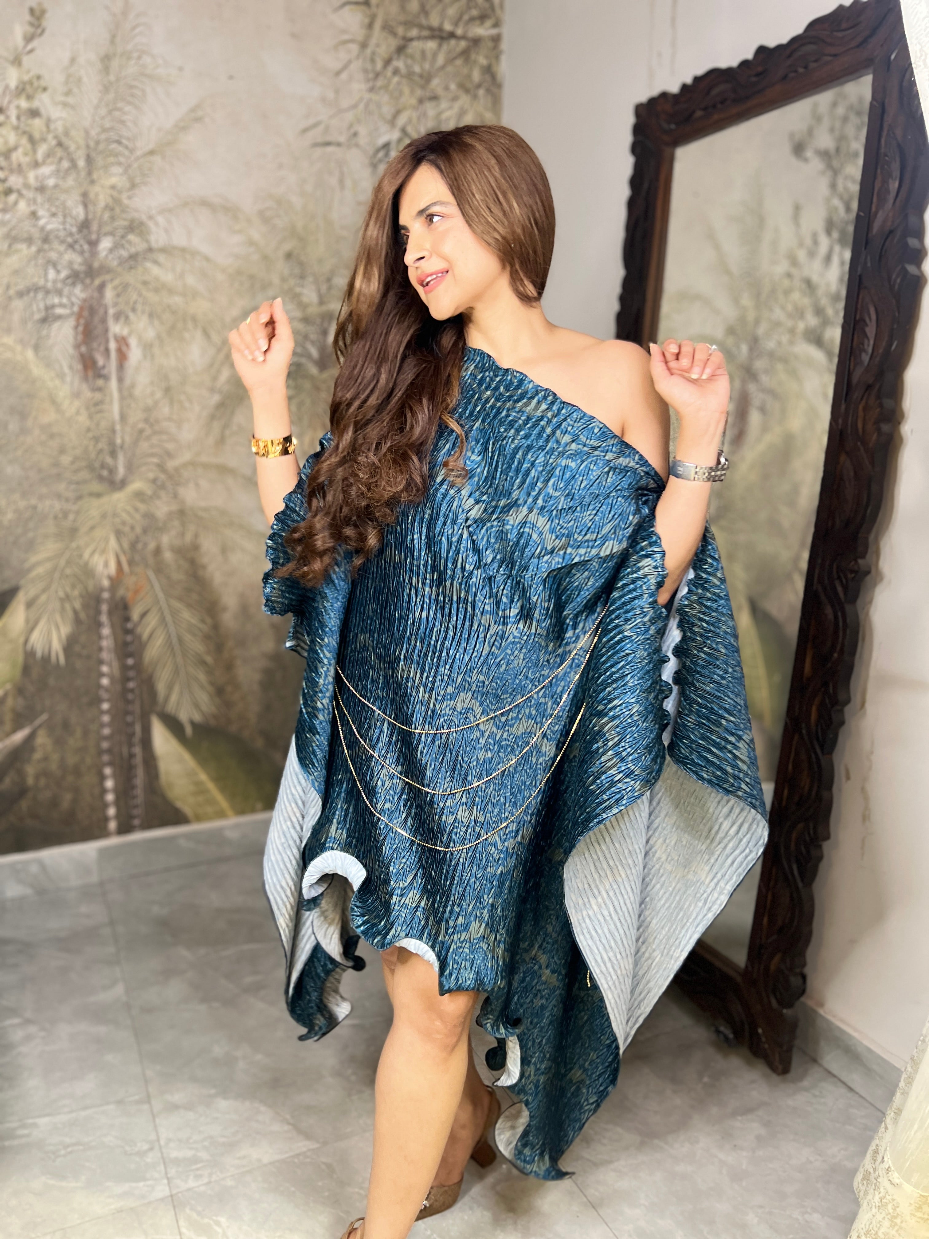 Evergreen chain moon kaftan