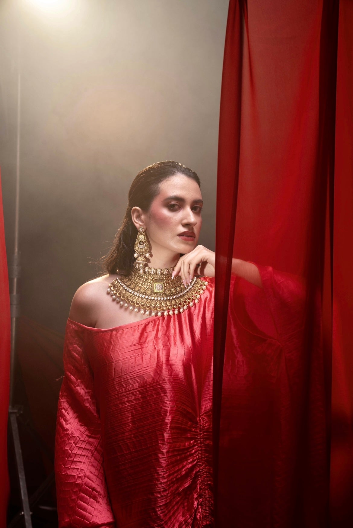 Rosa ruched kaftan