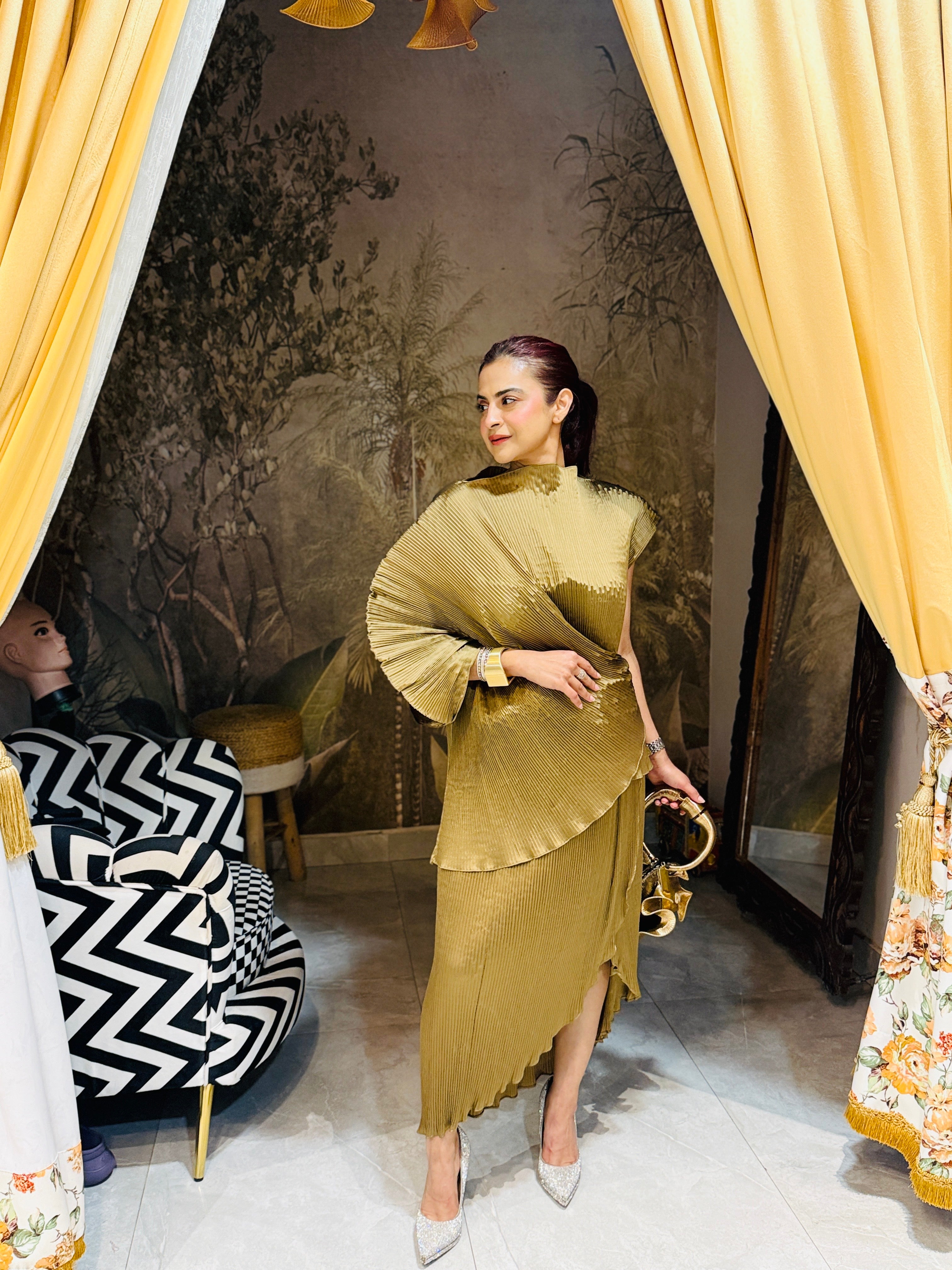 Olive Dusk Buckle Lunar Bloom Set in Olive