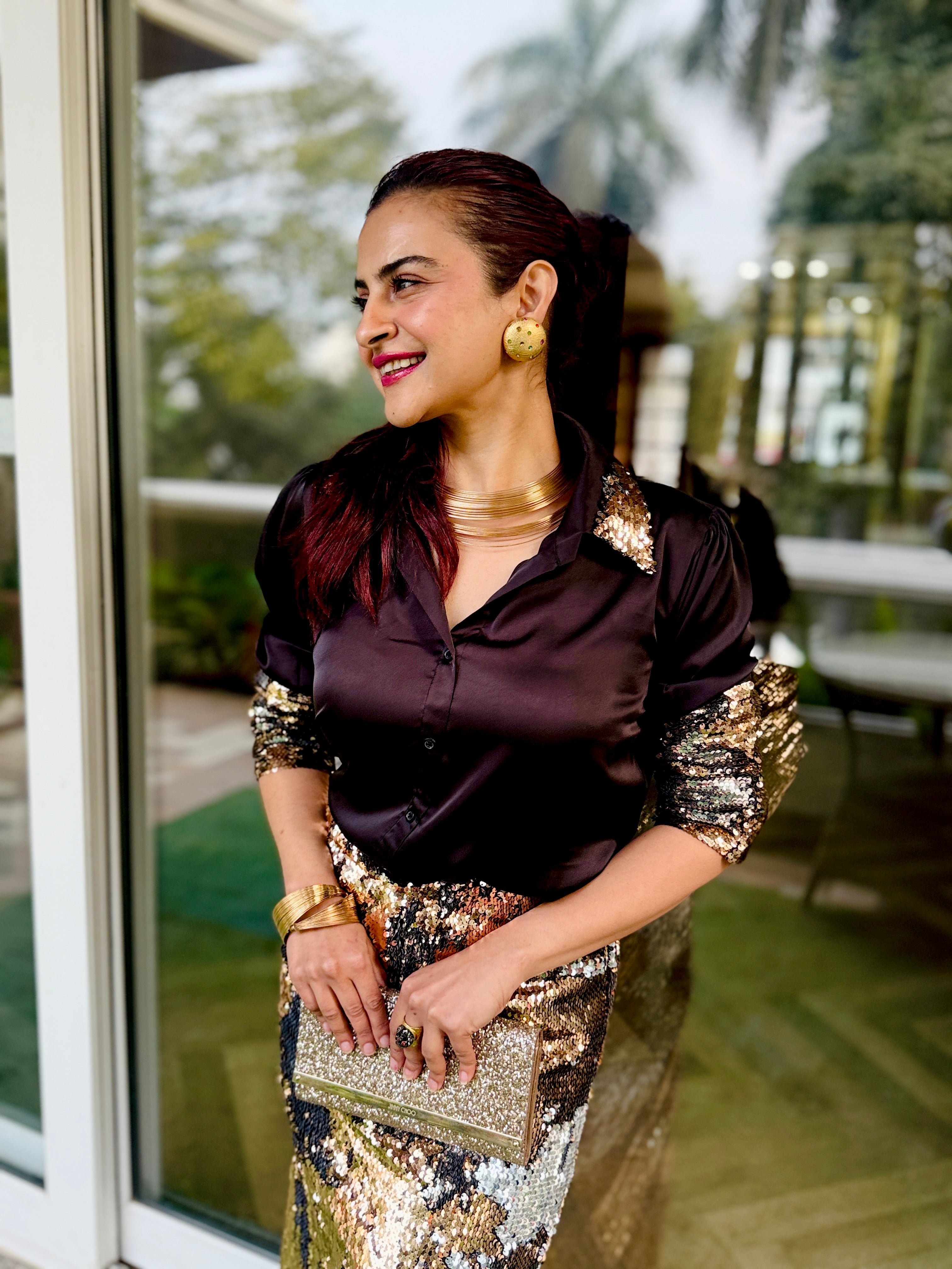 Moonfire Shirt set in Black, Golden and Silver