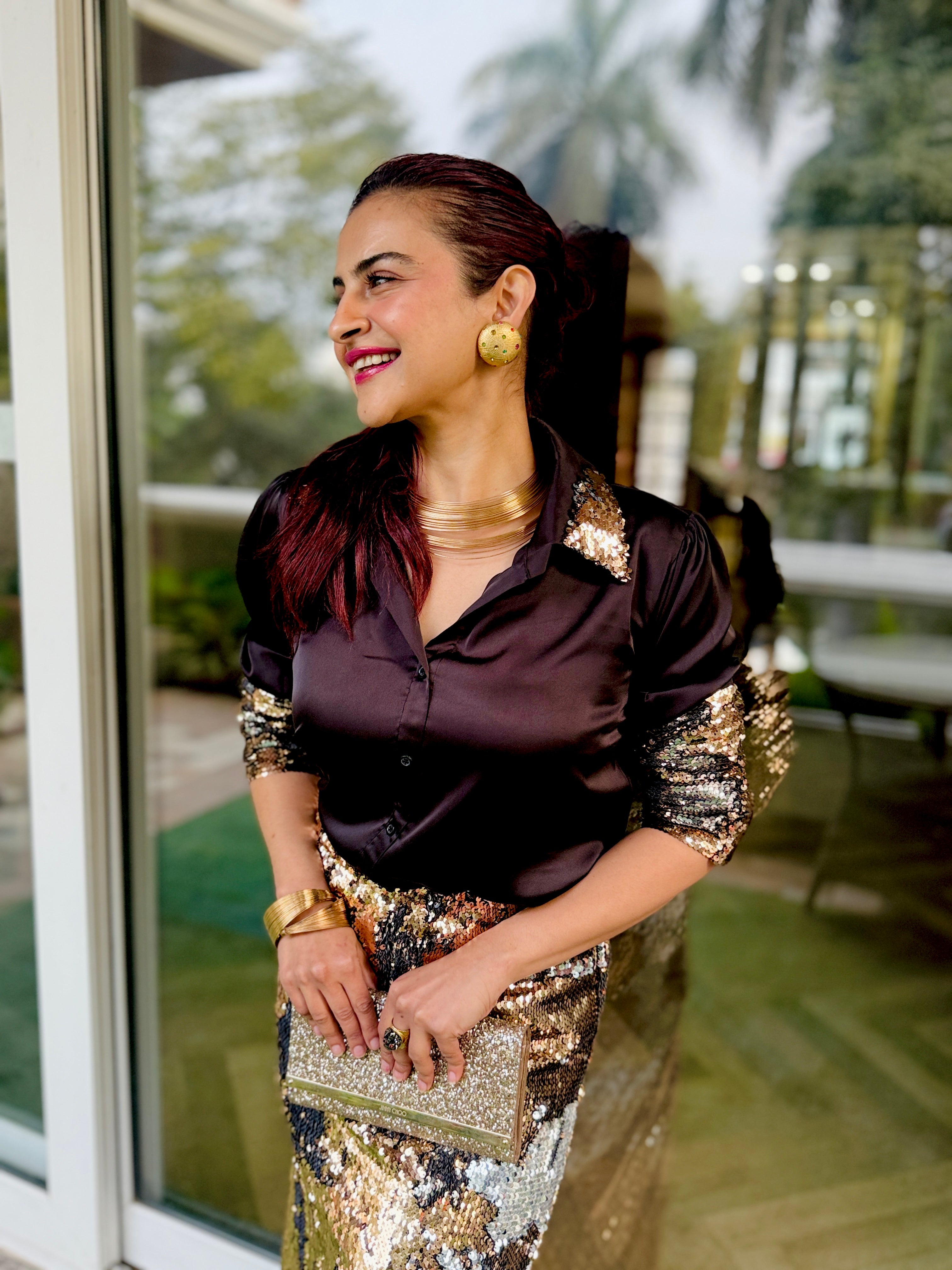 Moonfire Shirt set in Black, Golden and Silver