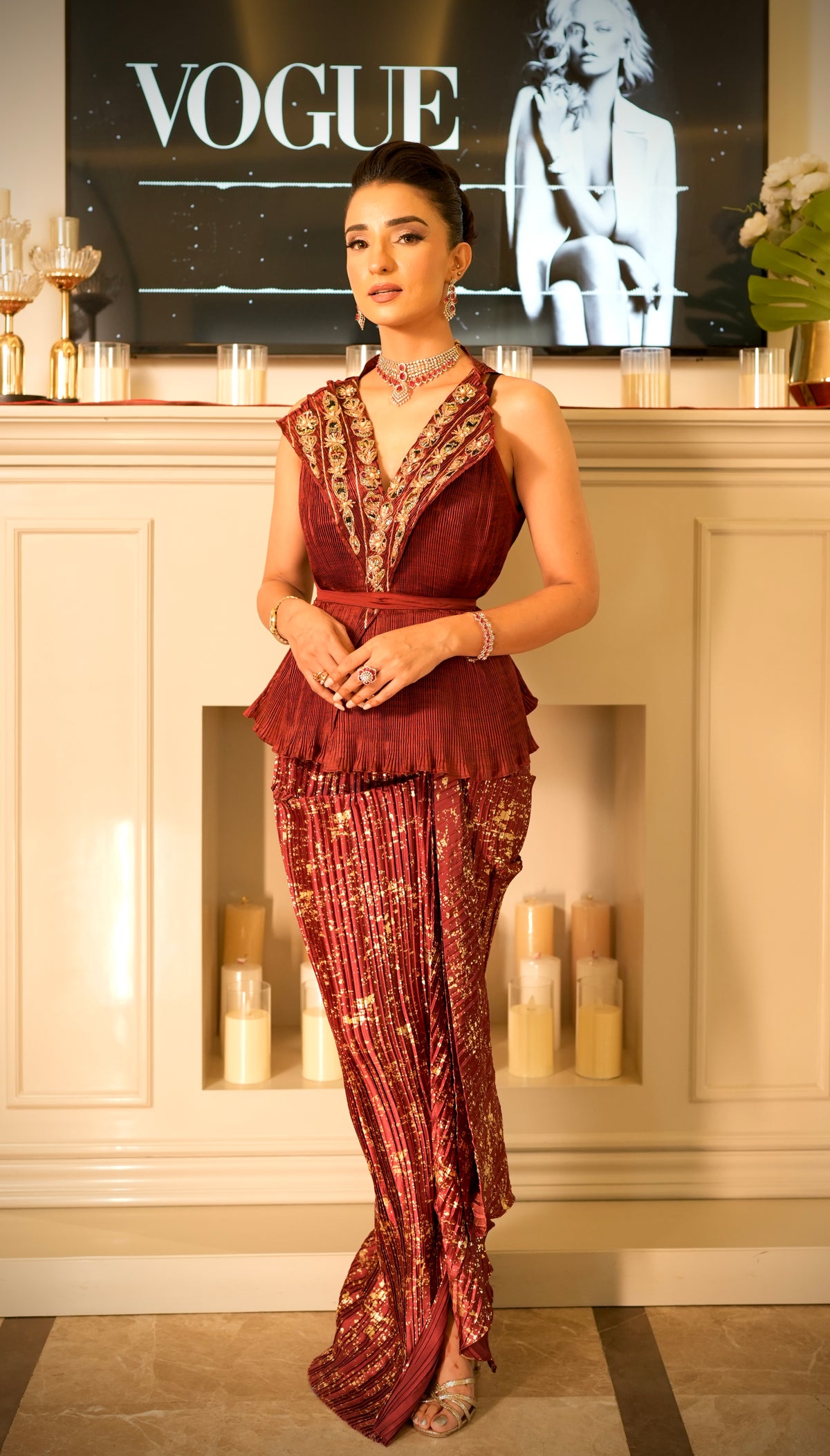Zariya Jacket Dhoti Set