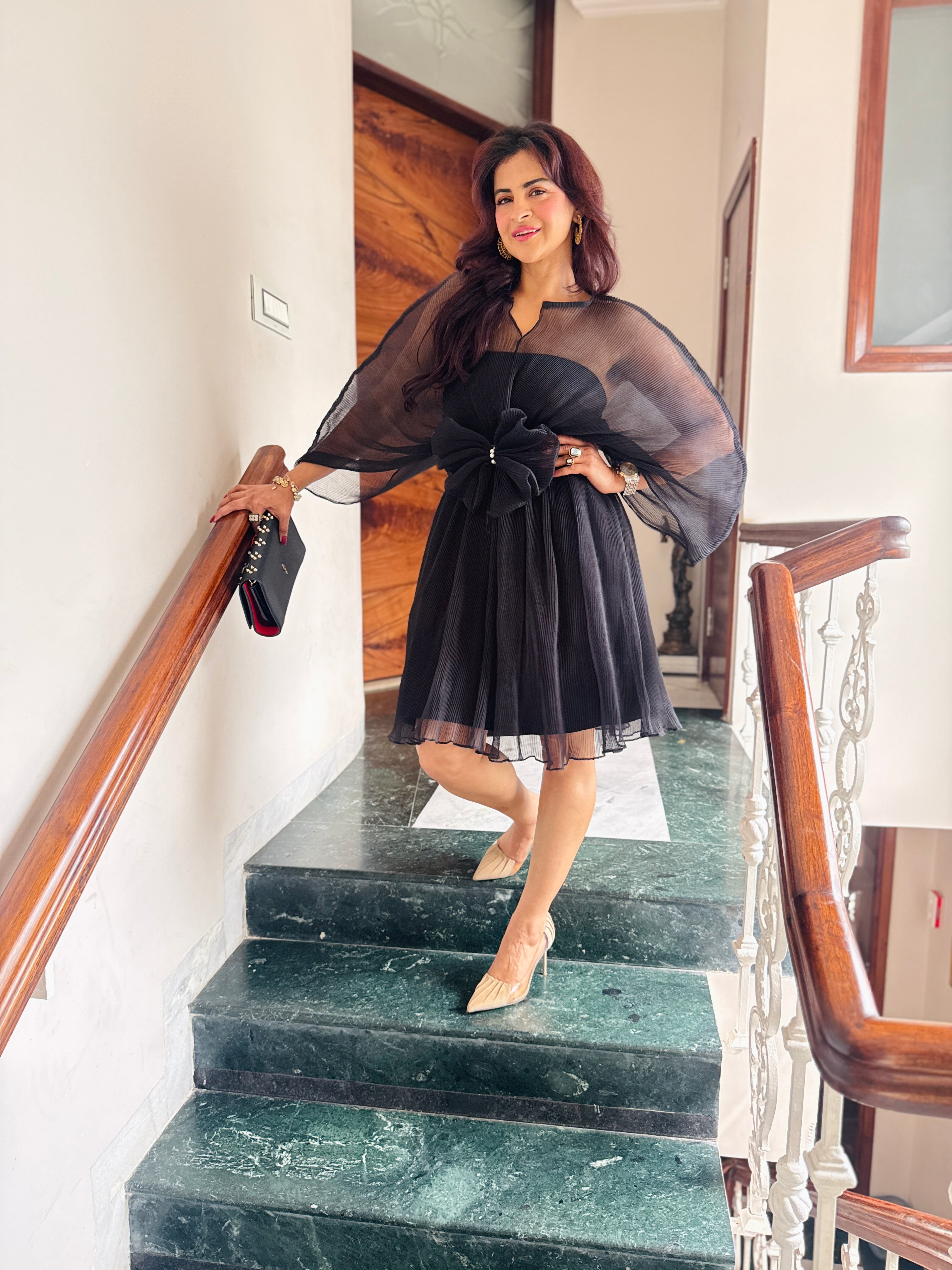 Ebony Mist Moon Dress in Black