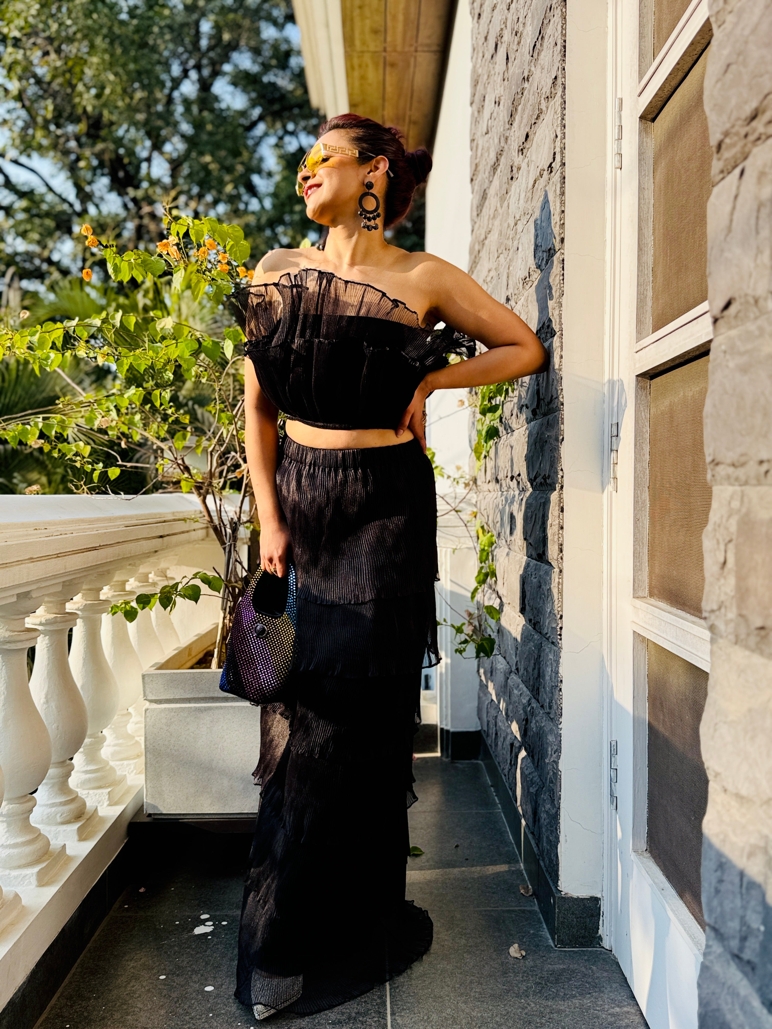 black tutu with long tutu skirt