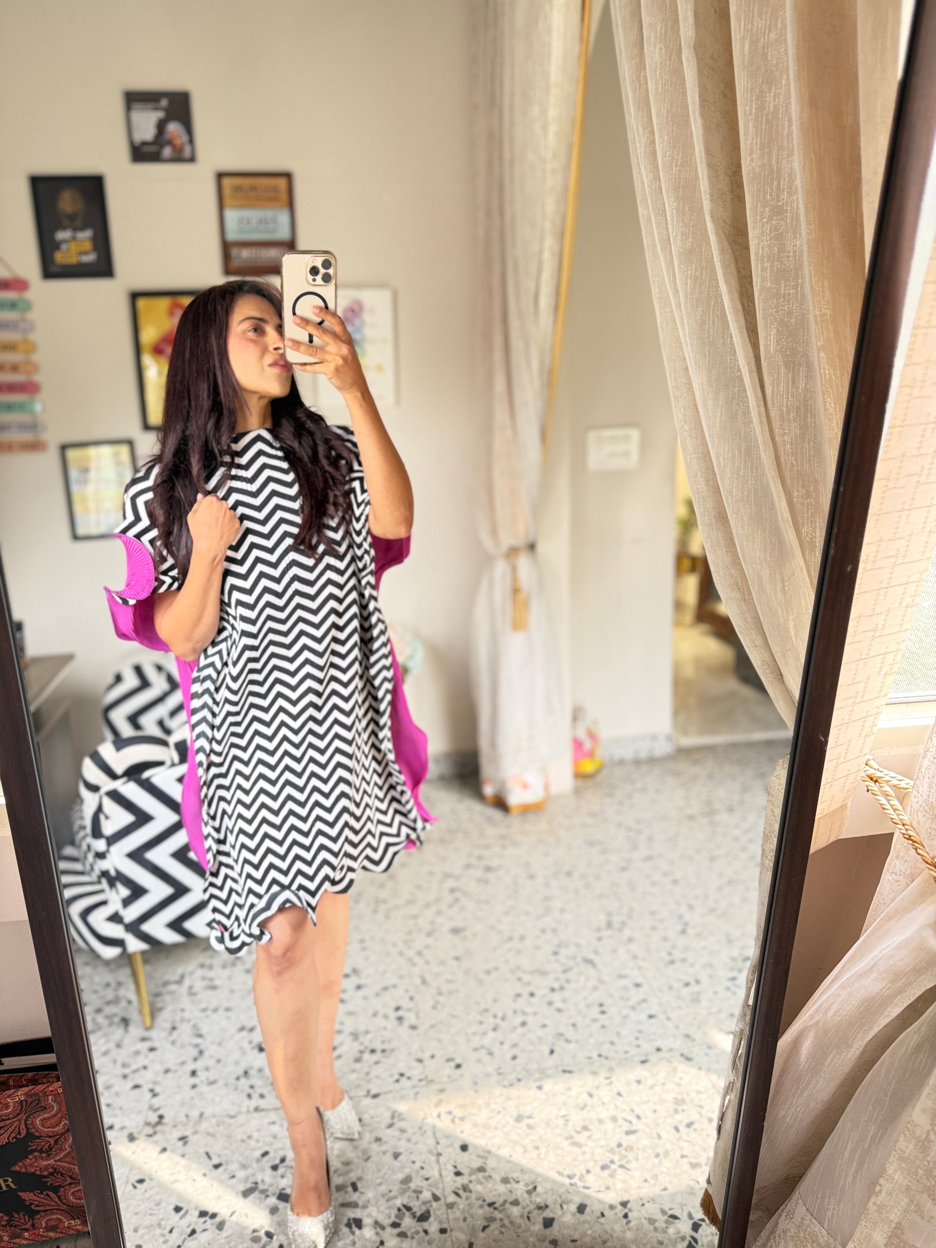 Zig and bloom reversible kaftan dress