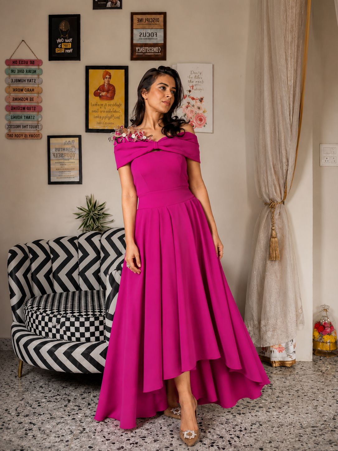 Fuschia Flair Tube Dress