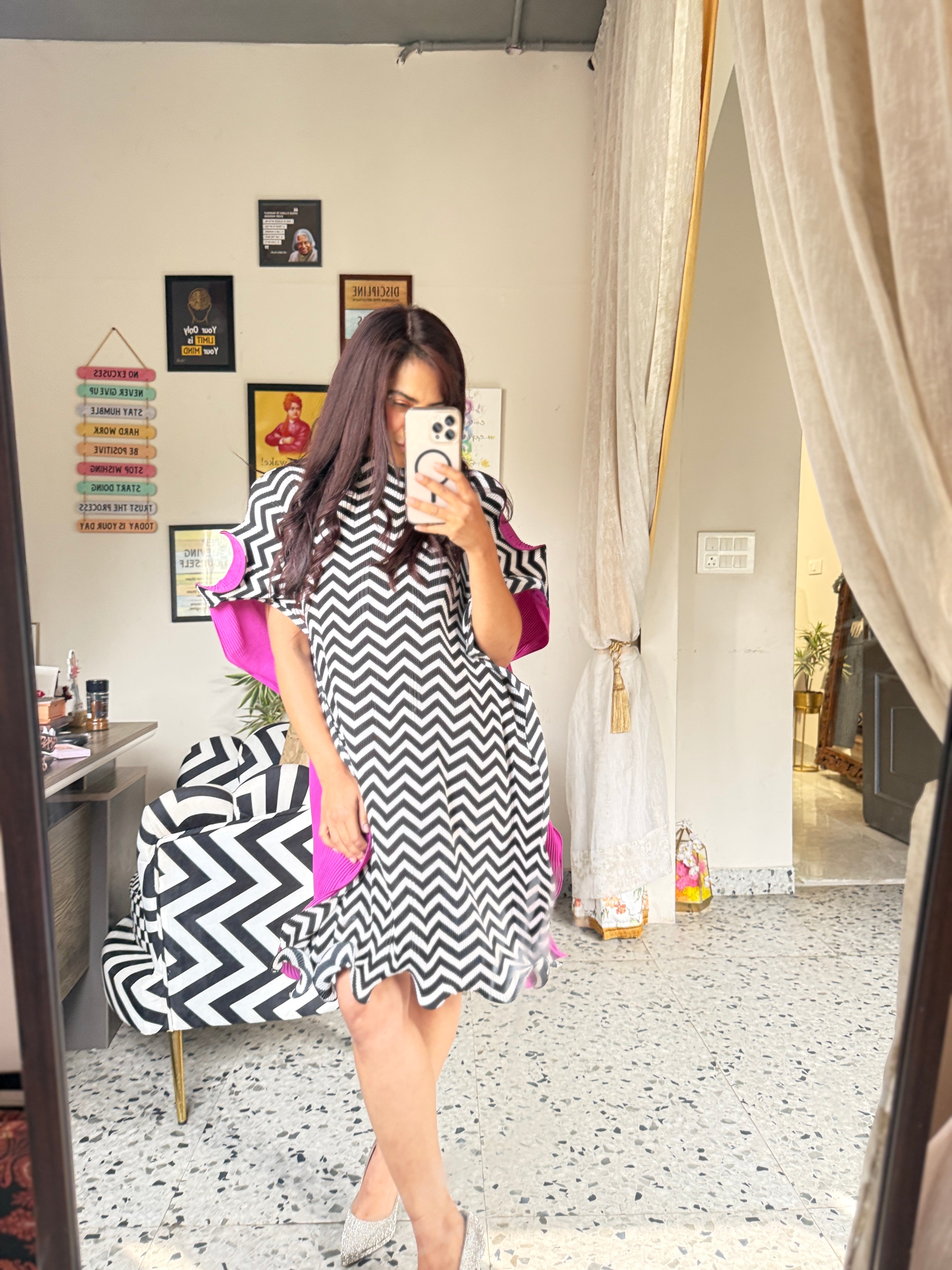 Zig and bloom reversible kaftan dress