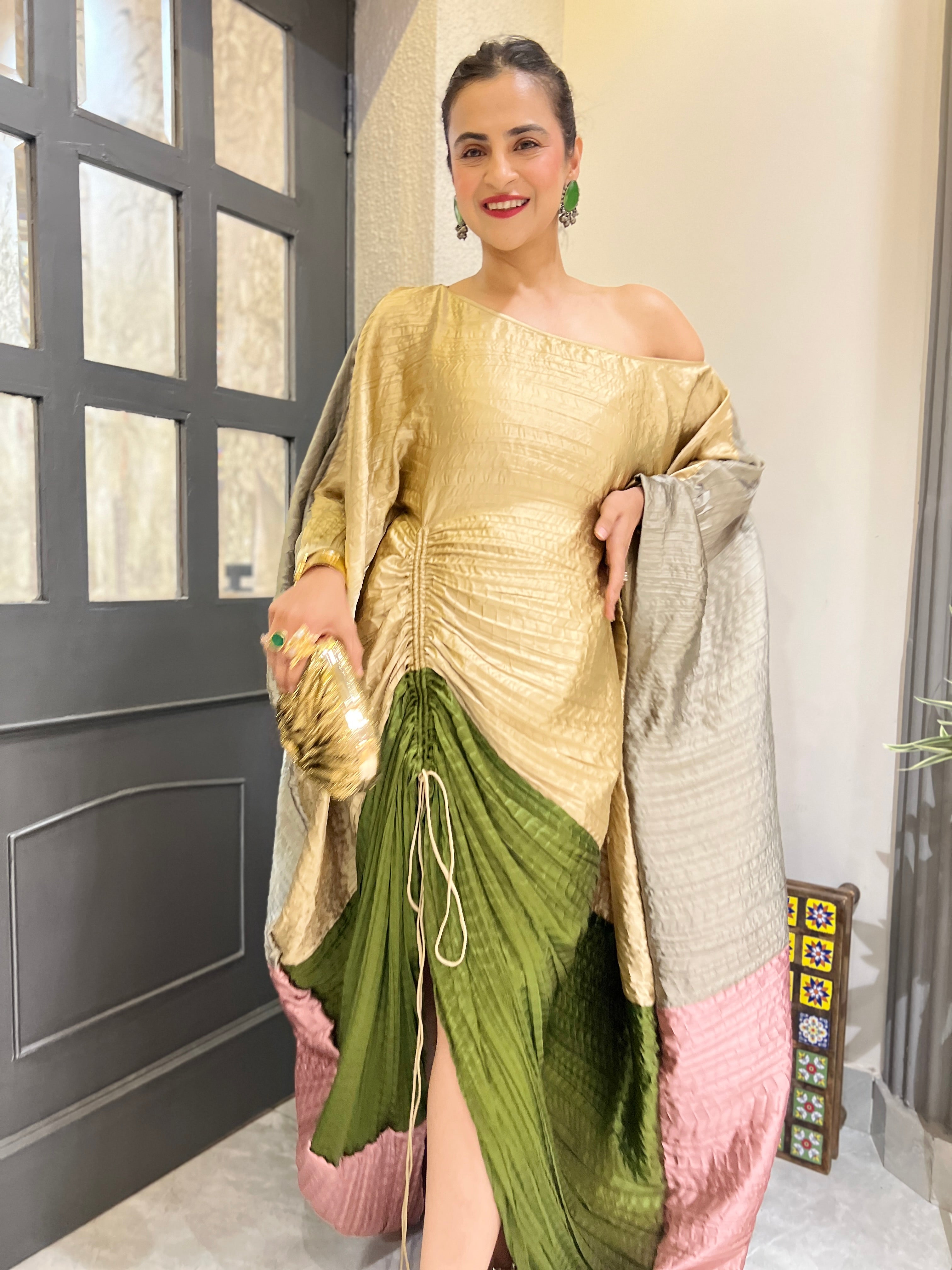 Forest Luxe in Gold, Pink, Green and Grey