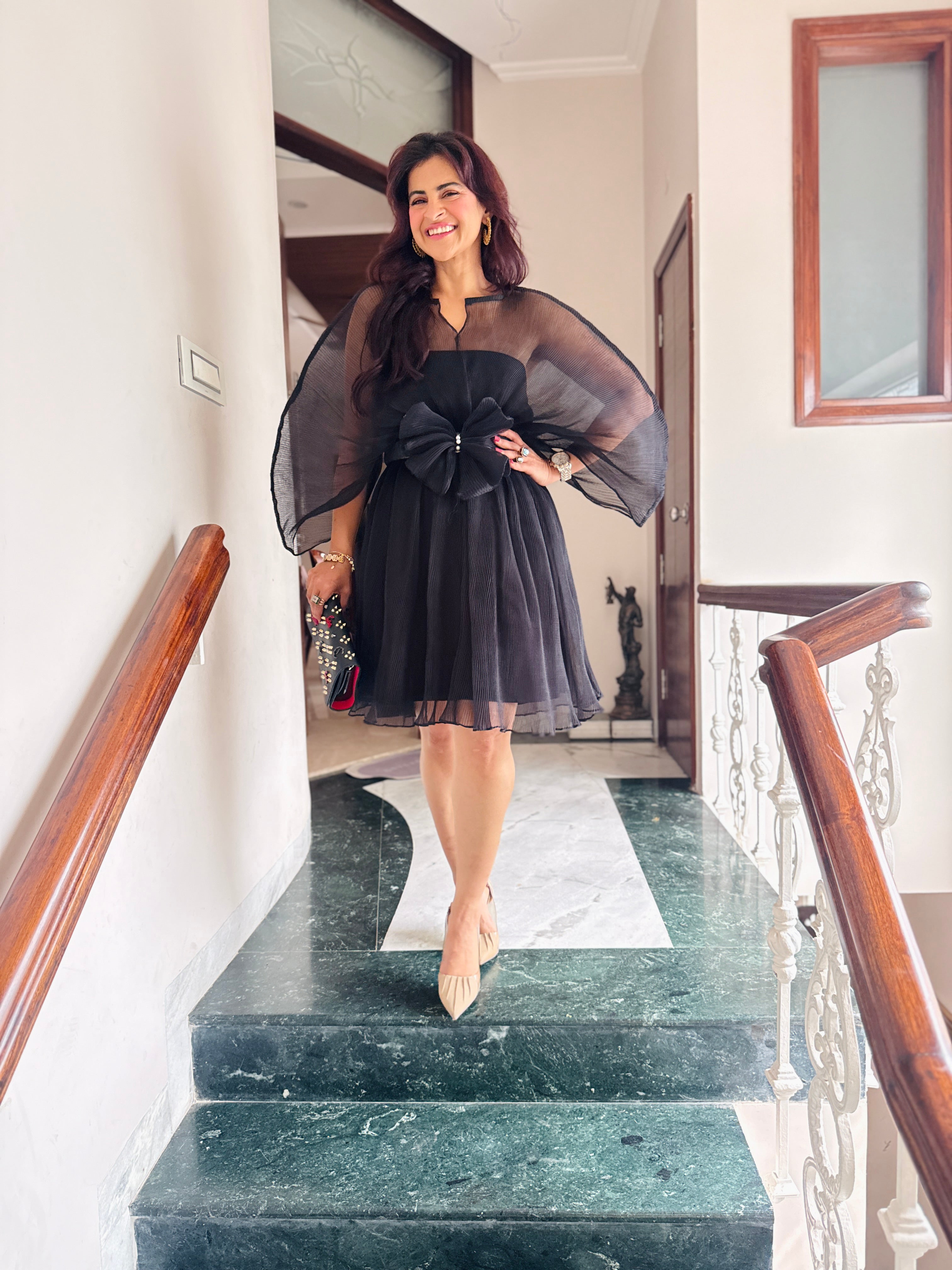 Ebony Mist Moon Dress in Black