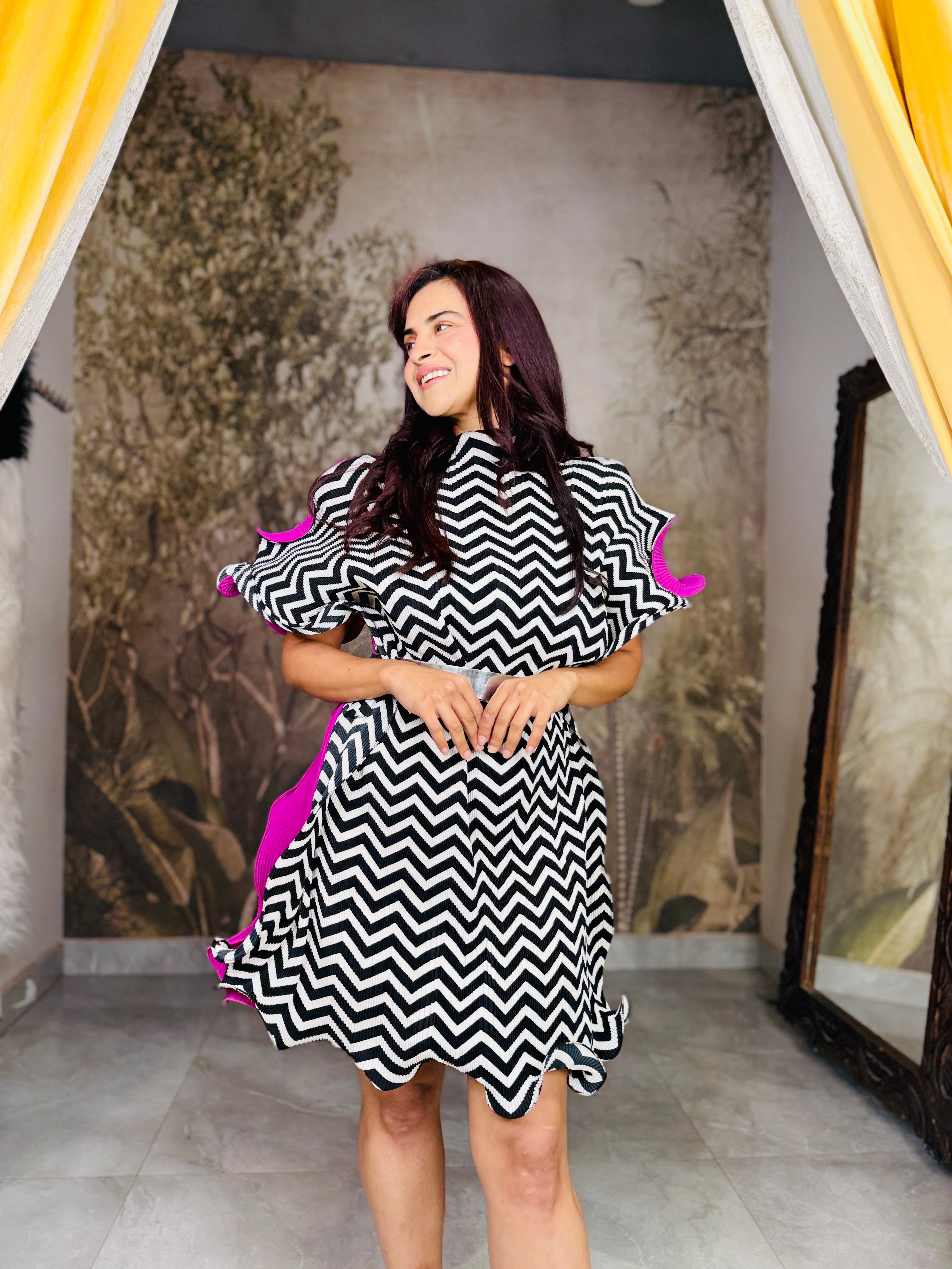 Zig and bloom reversible kaftan dress