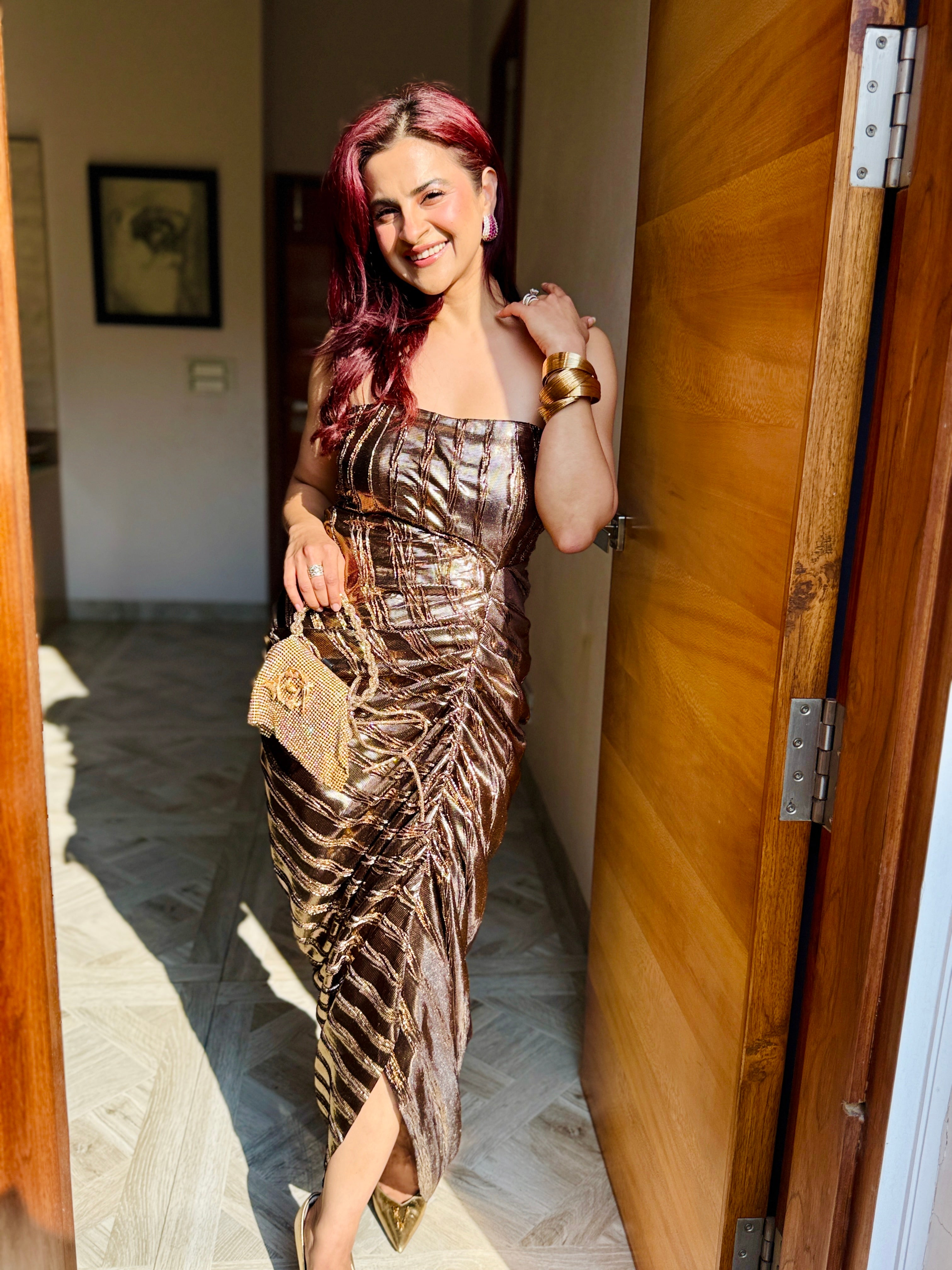 Bronze Whisper gown