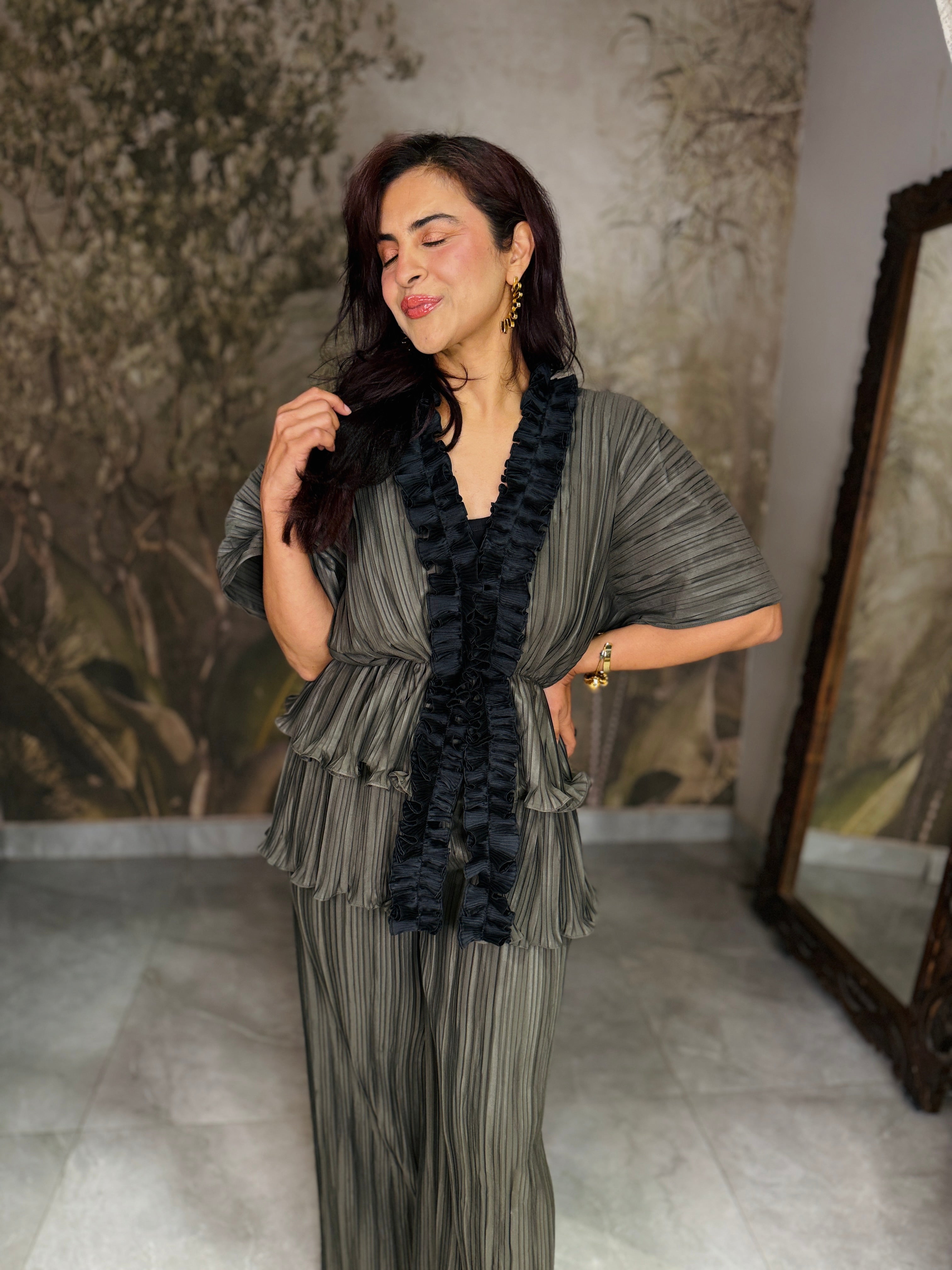 slate moon jacket pants set