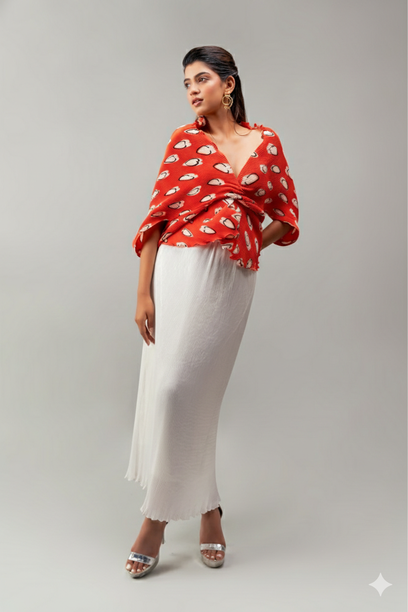 red warm hearts cover up set