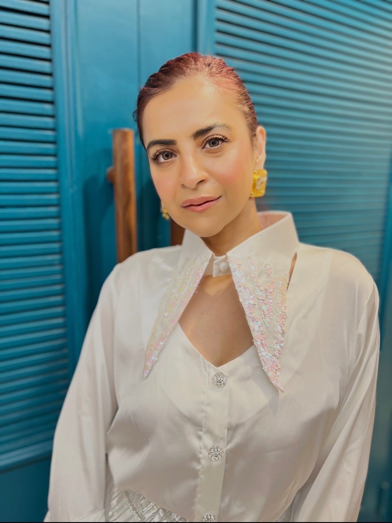 white armani unicorn shirt