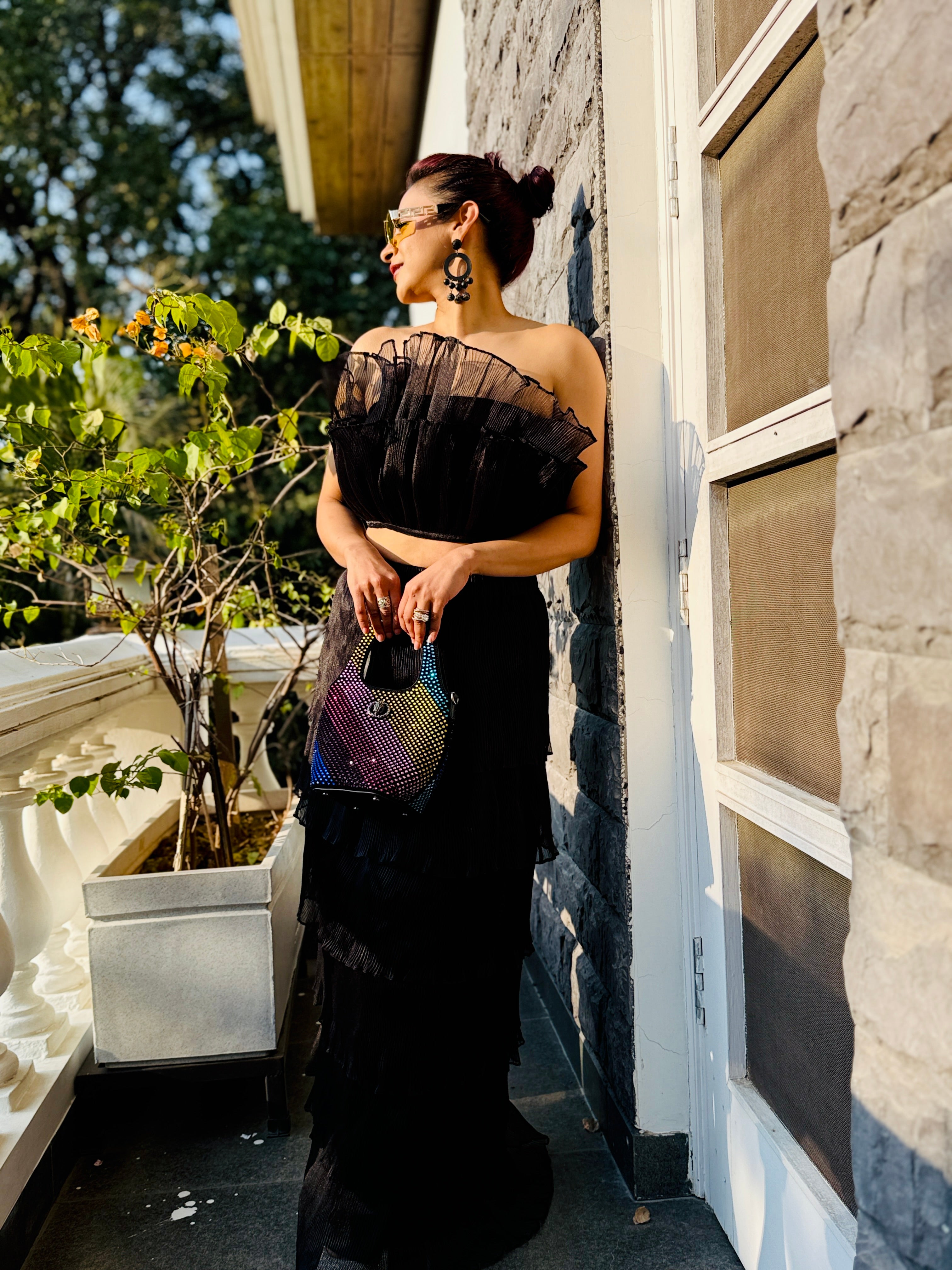 black tutu with long tutu skirt